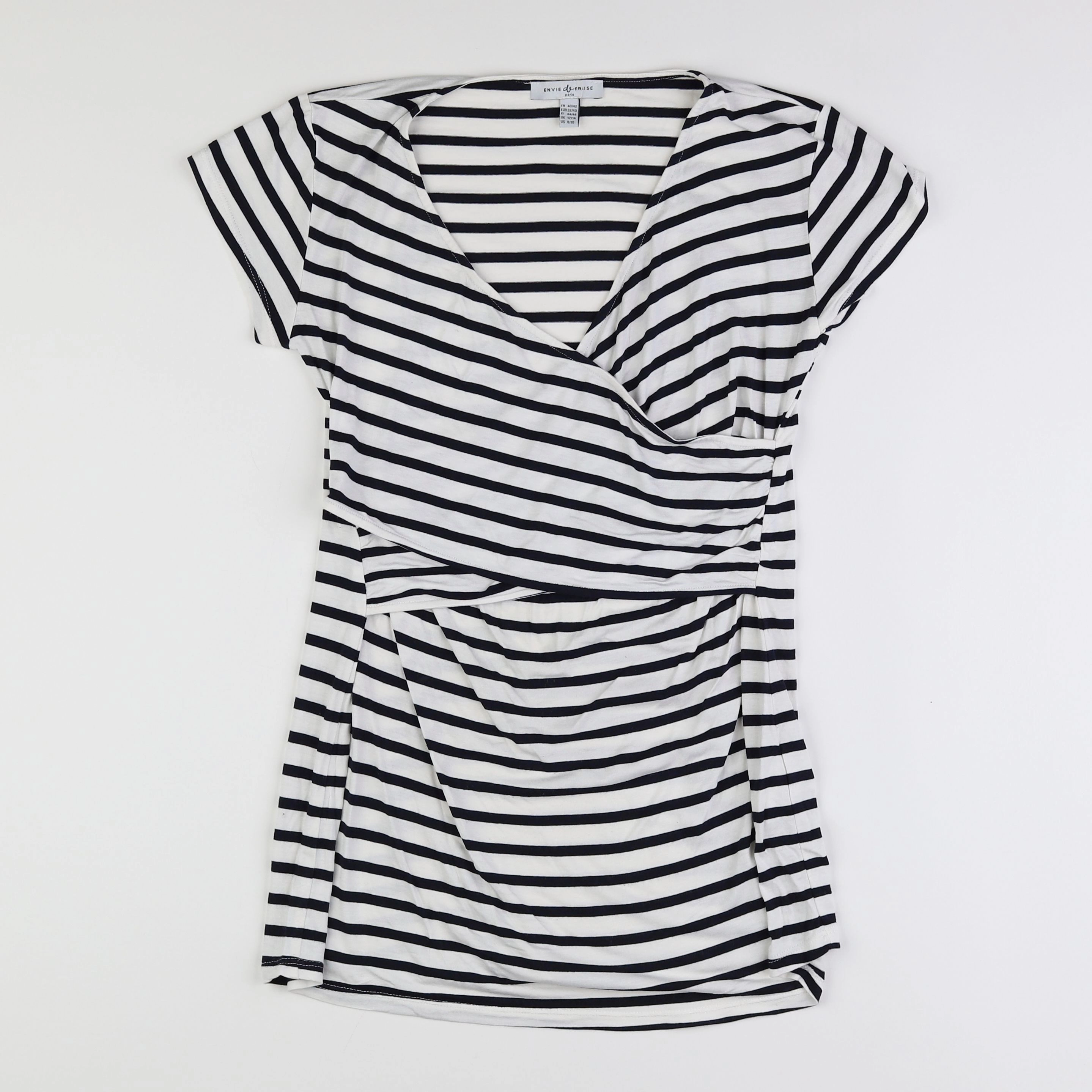 Envie de fraise - robe allaitement blanc, bleu - 40 à 42