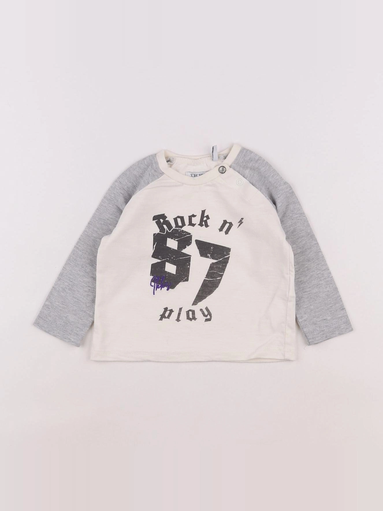 IKKS - tee-shirt gris - 6 mois