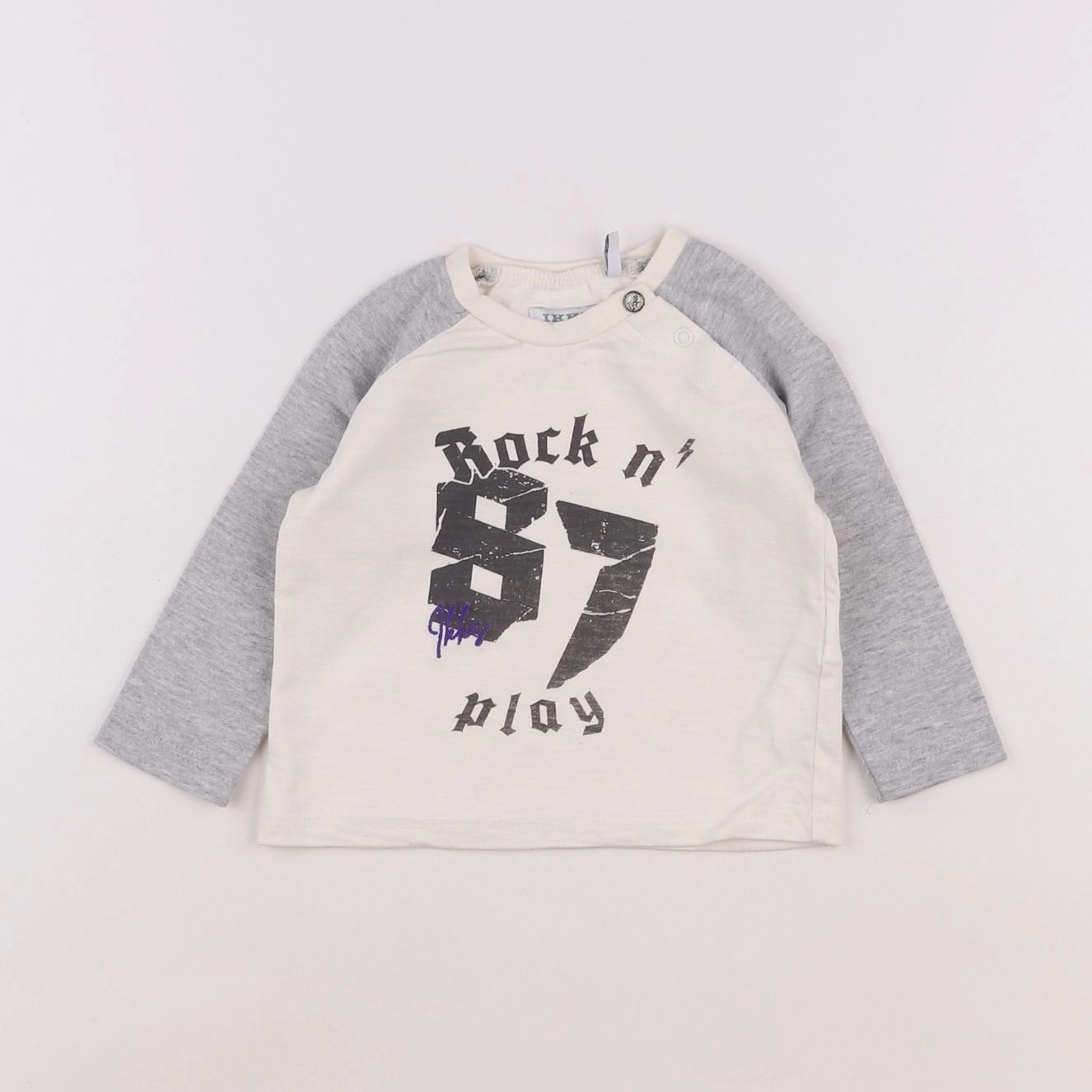 IKKS - tee-shirt gris - 6 mois