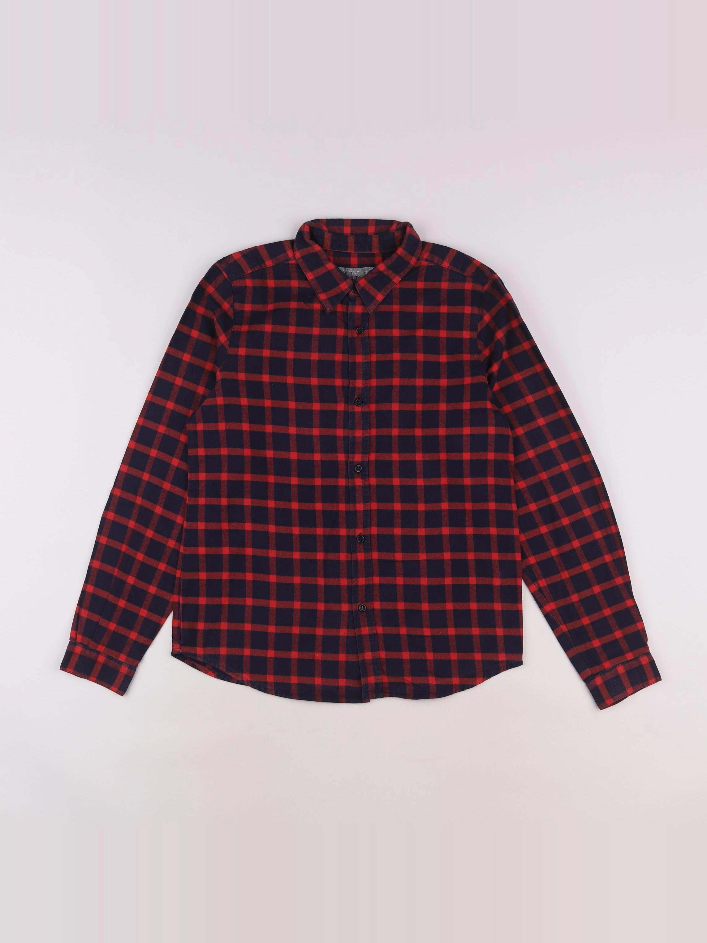 Bonpoint - chemise rouge - 12 ans