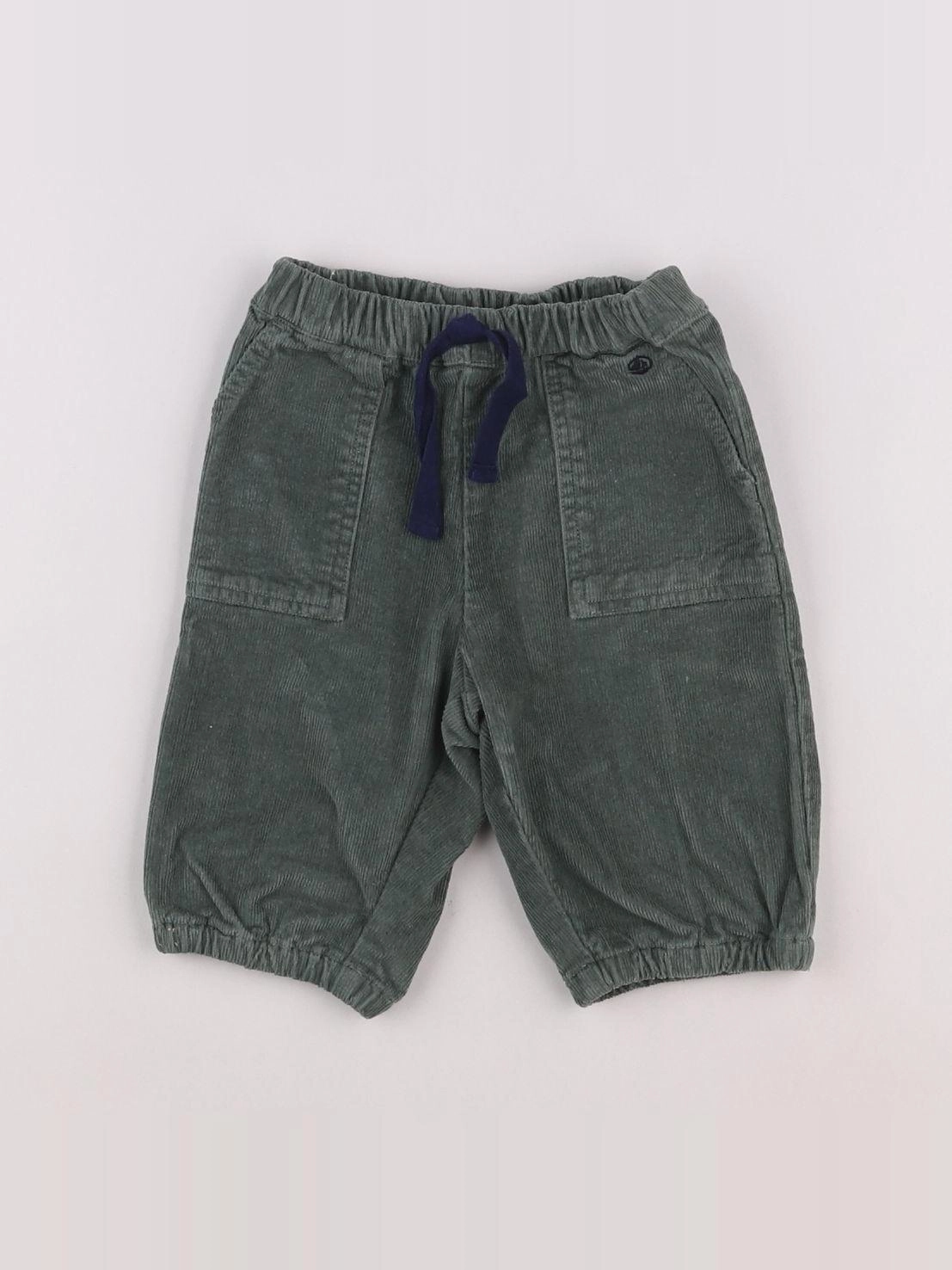 Petit Bateau - pantalon vert - 6 mois