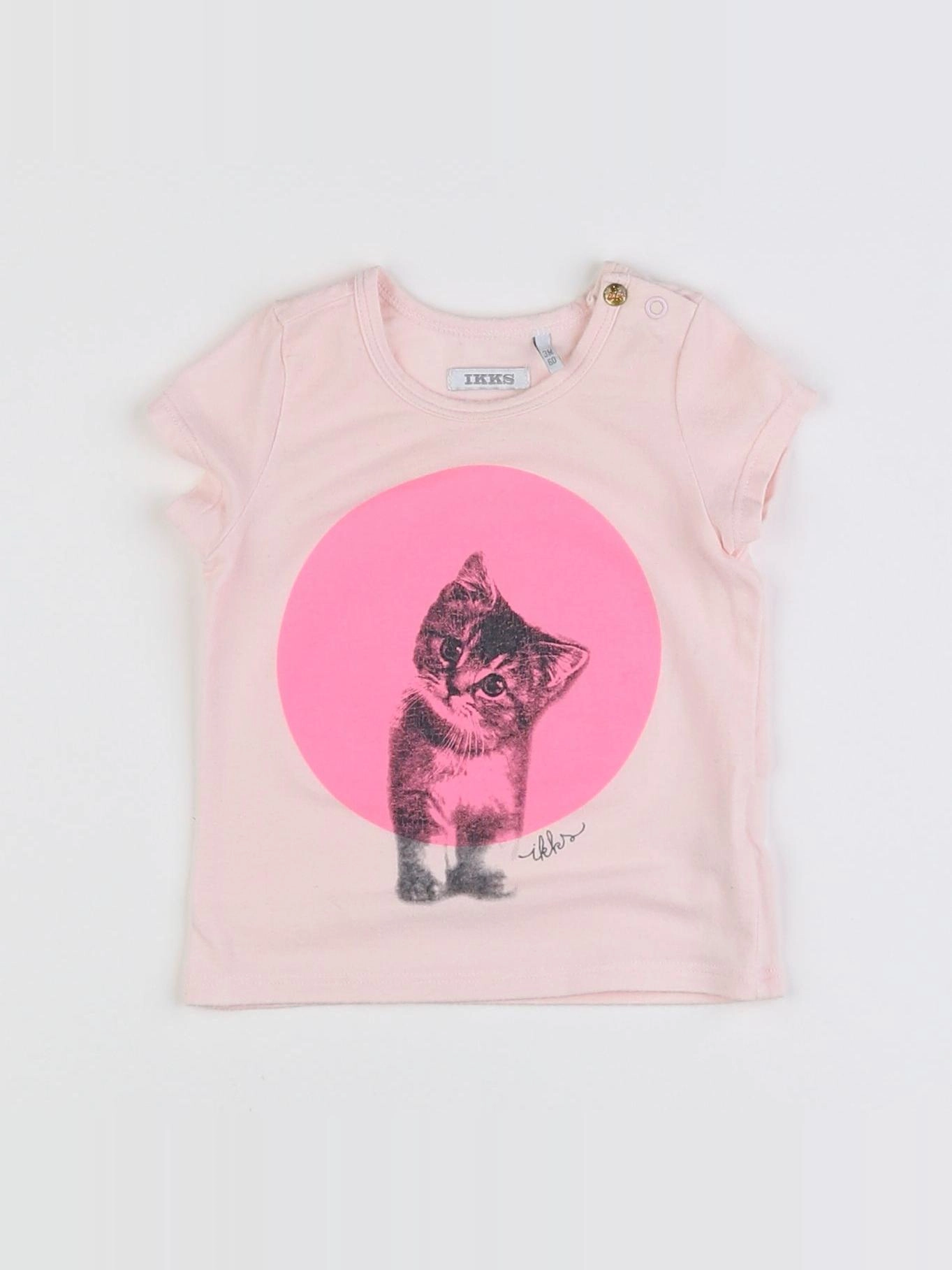 IKKS - tee-shirt rose - 3 mois