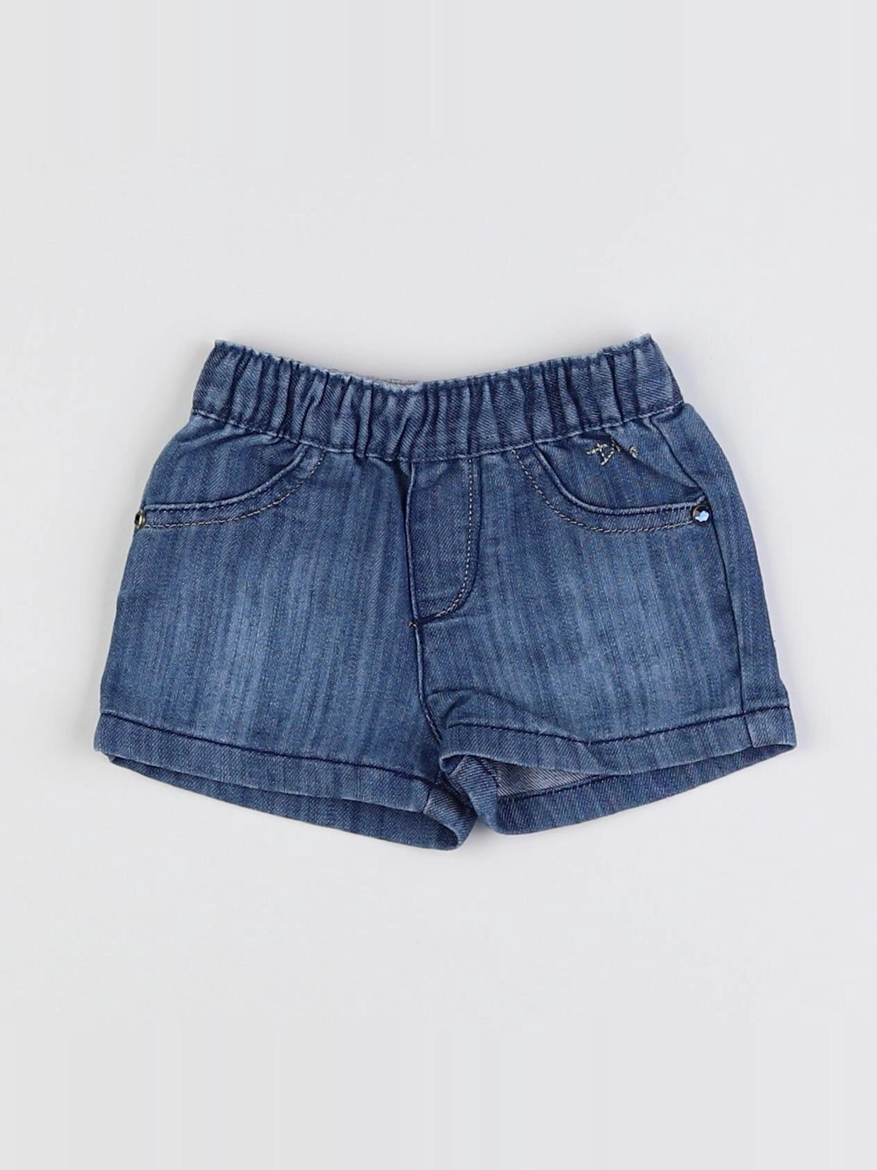 IKKS - short bleu - 3 mois