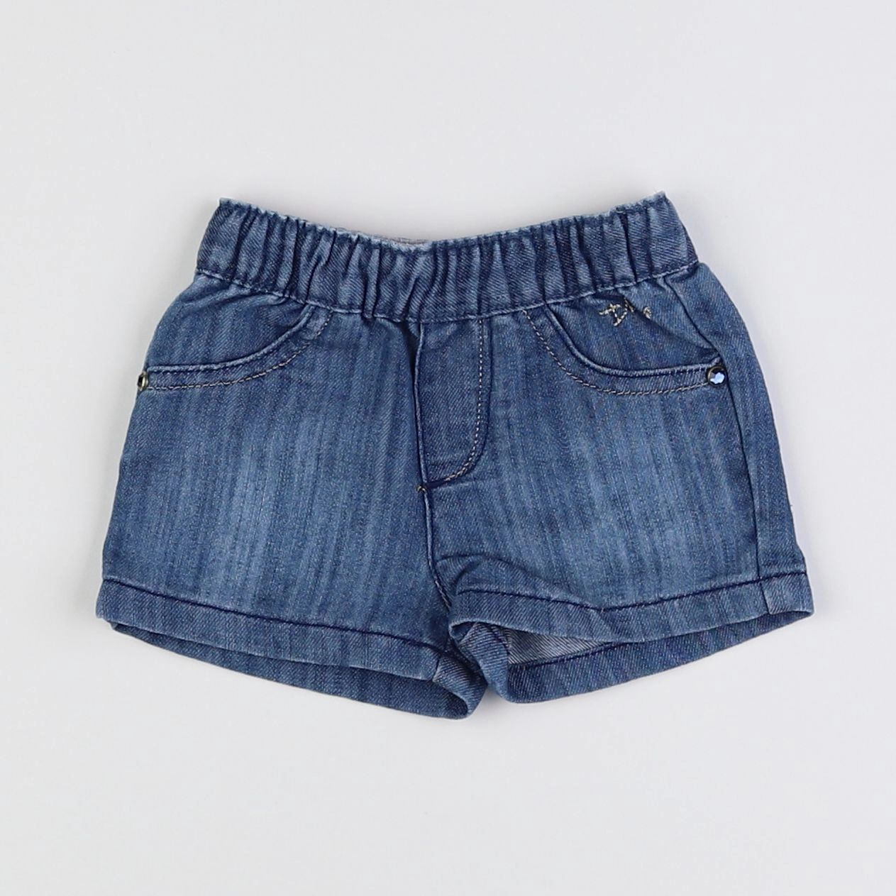 IKKS - short bleu - 3 mois