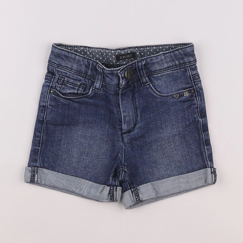 IKKS - short bleu - 4 ans