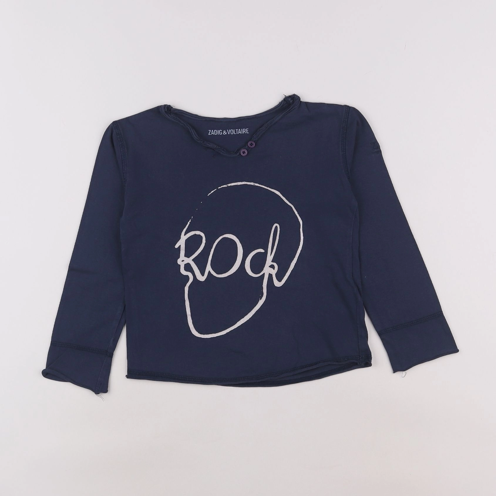 Zadig & Voltaire - tee-shirt bleu - 2 ans