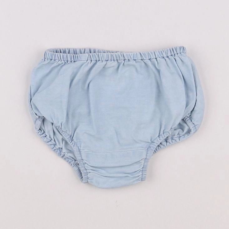 Zara - bloomer bleu - 6/9 mois