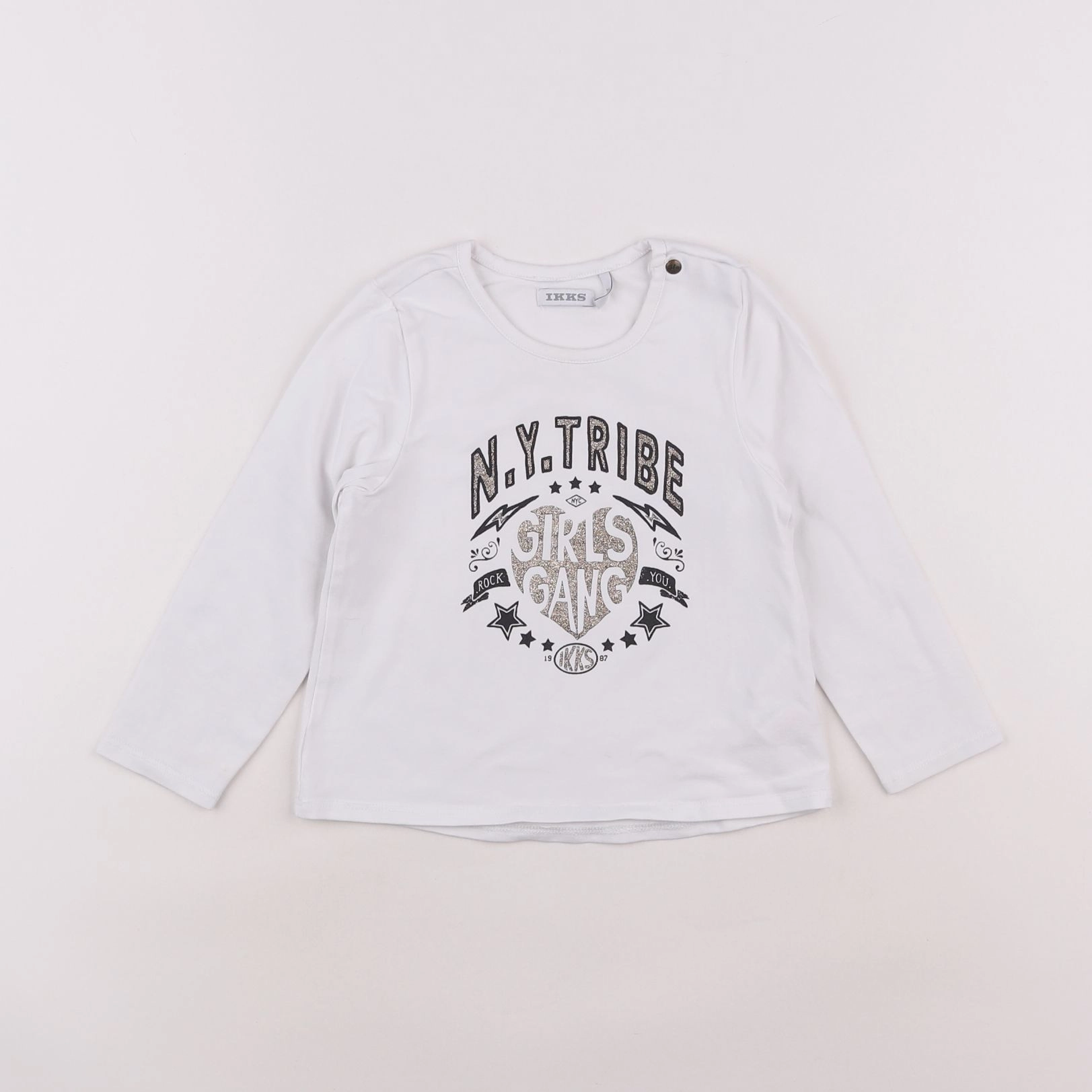 IKKS - tee-shirt blanc - 2 ans