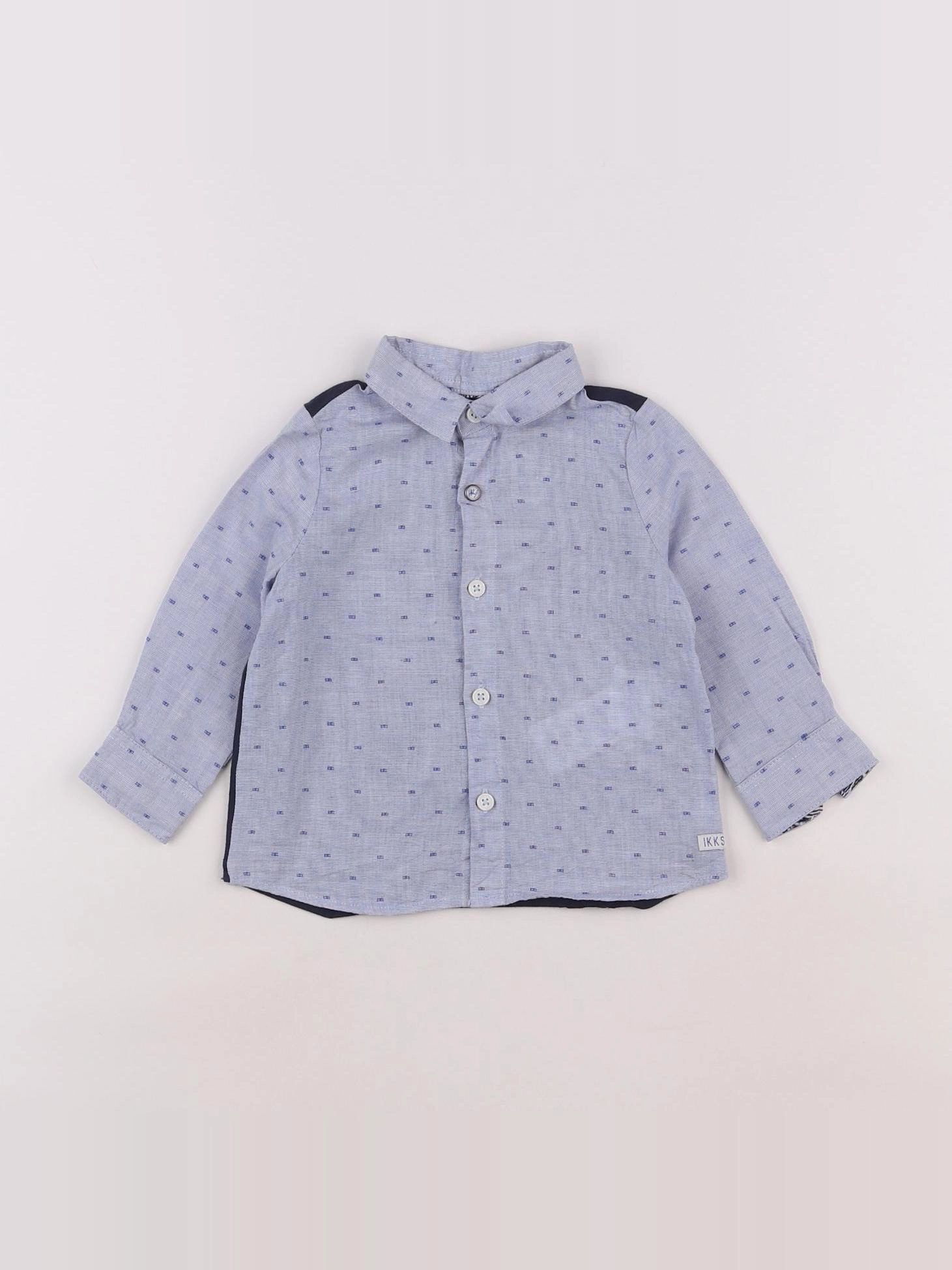 IKKS - chemise bleu - 12 mois