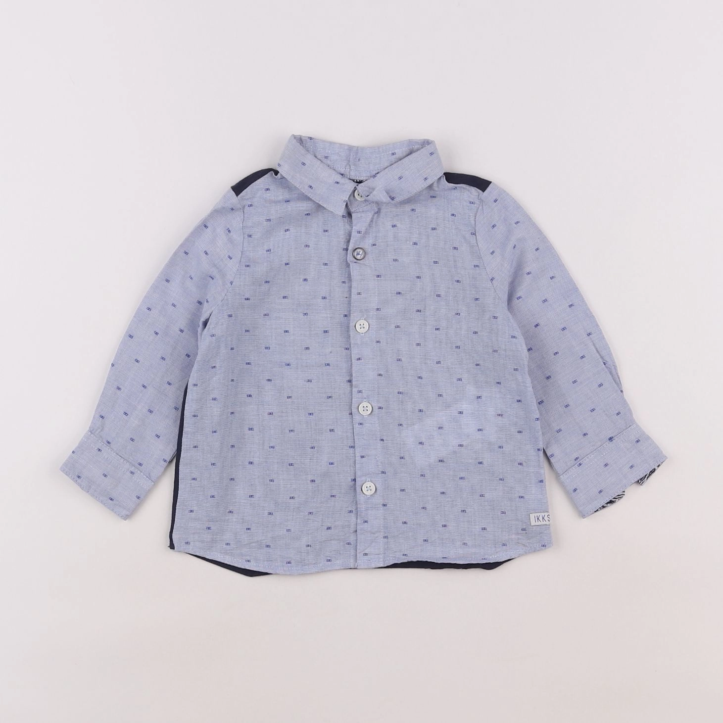 IKKS - chemise bleu - 12 mois