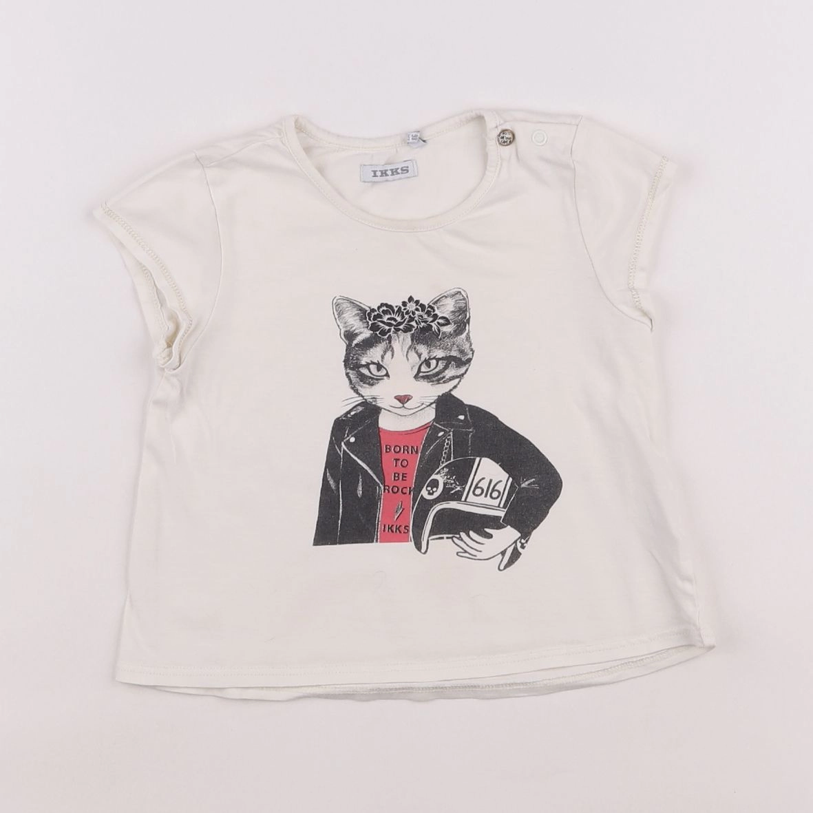 IKKS - tee-shirt blanc - 2 ans