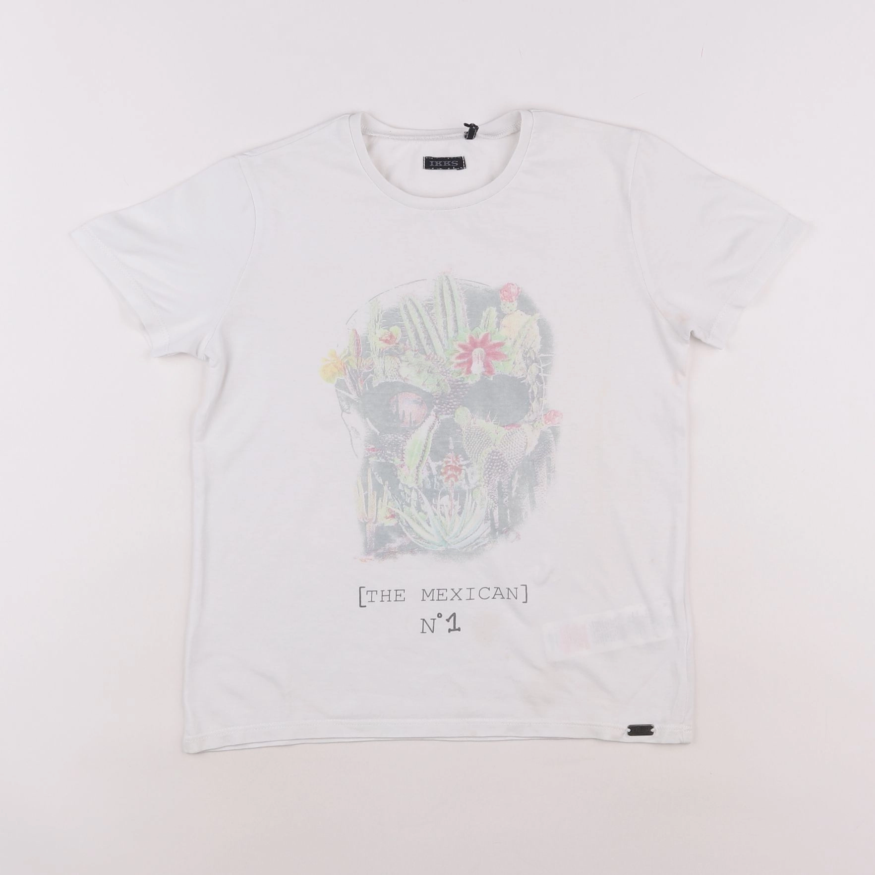 IKKS - tee-shirt blanc - 8 ans