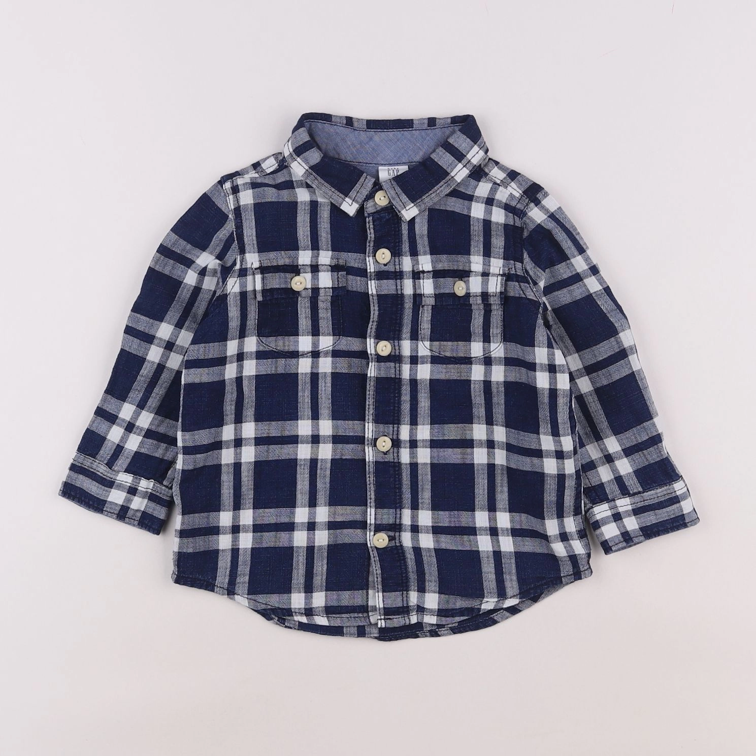 GAP - chemise bleu - 18 mois à 2 ans