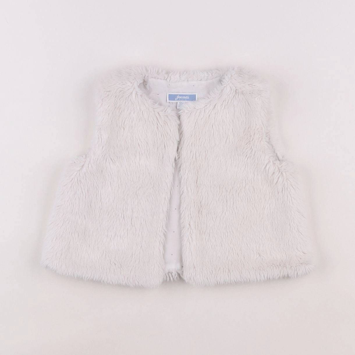 Jacadi - gilet blanc - 12 mois