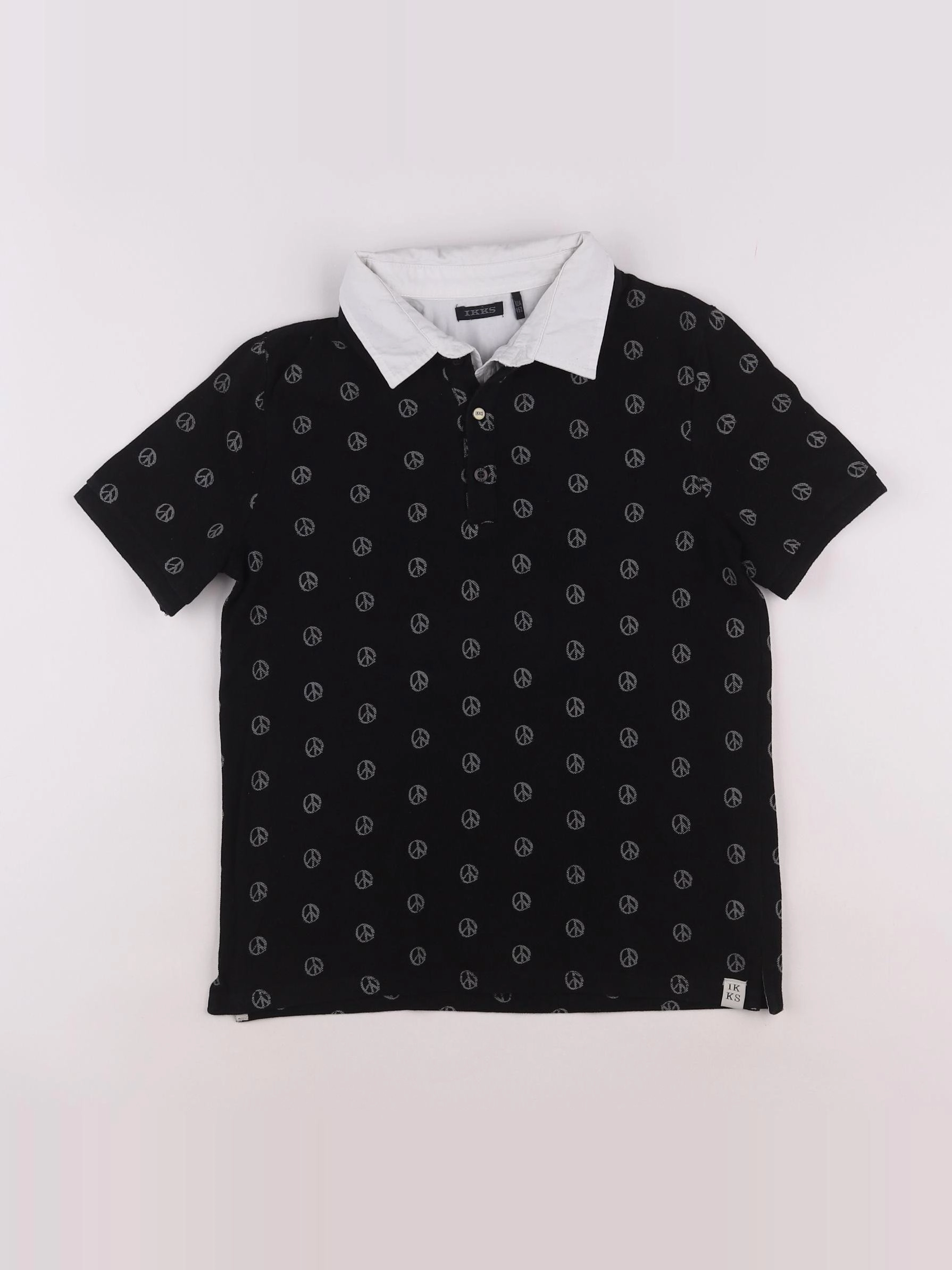 IKKS - polo noir - 12 ans