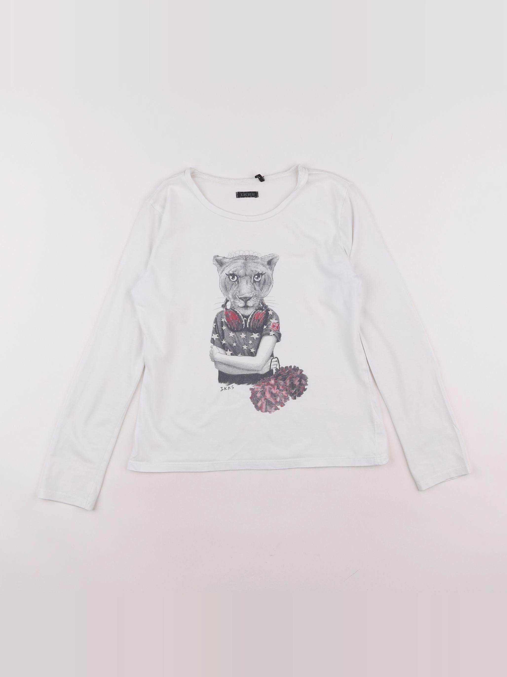 IKKS - tee-shirt blanc - 10 ans