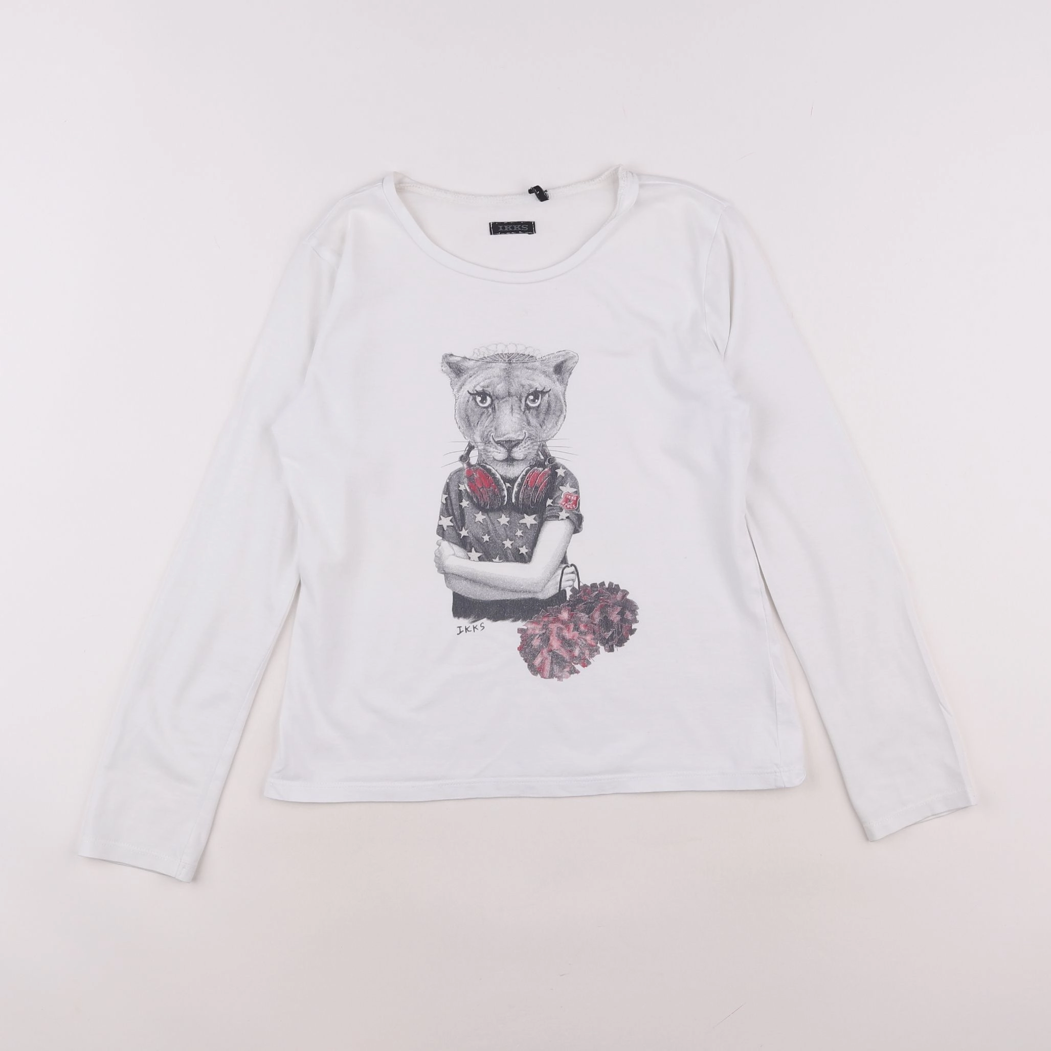 IKKS - tee-shirt blanc - 10 ans