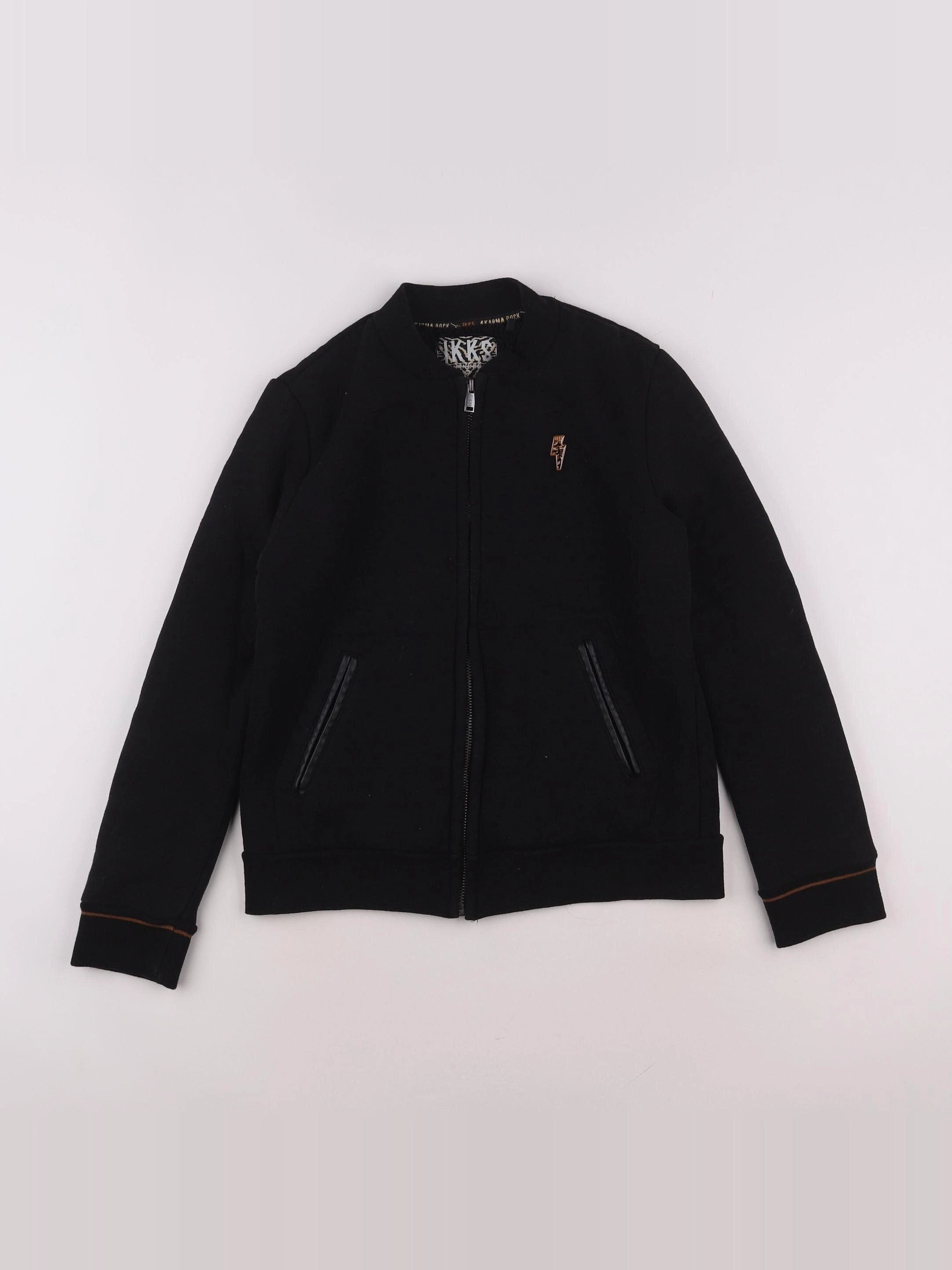 IKKS - sweat noir - 12 ans