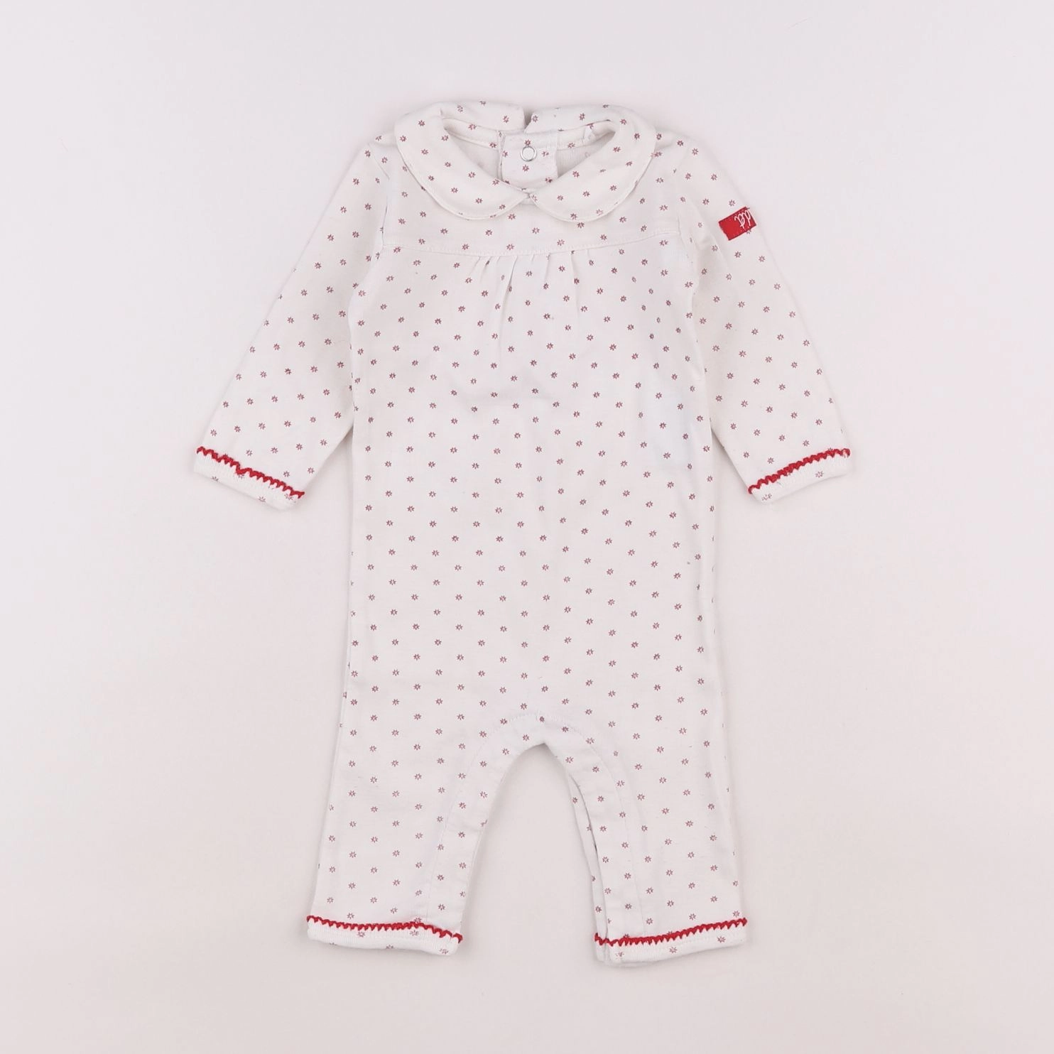 Cadet Rousselle - pyjama coton beige - 3 mois