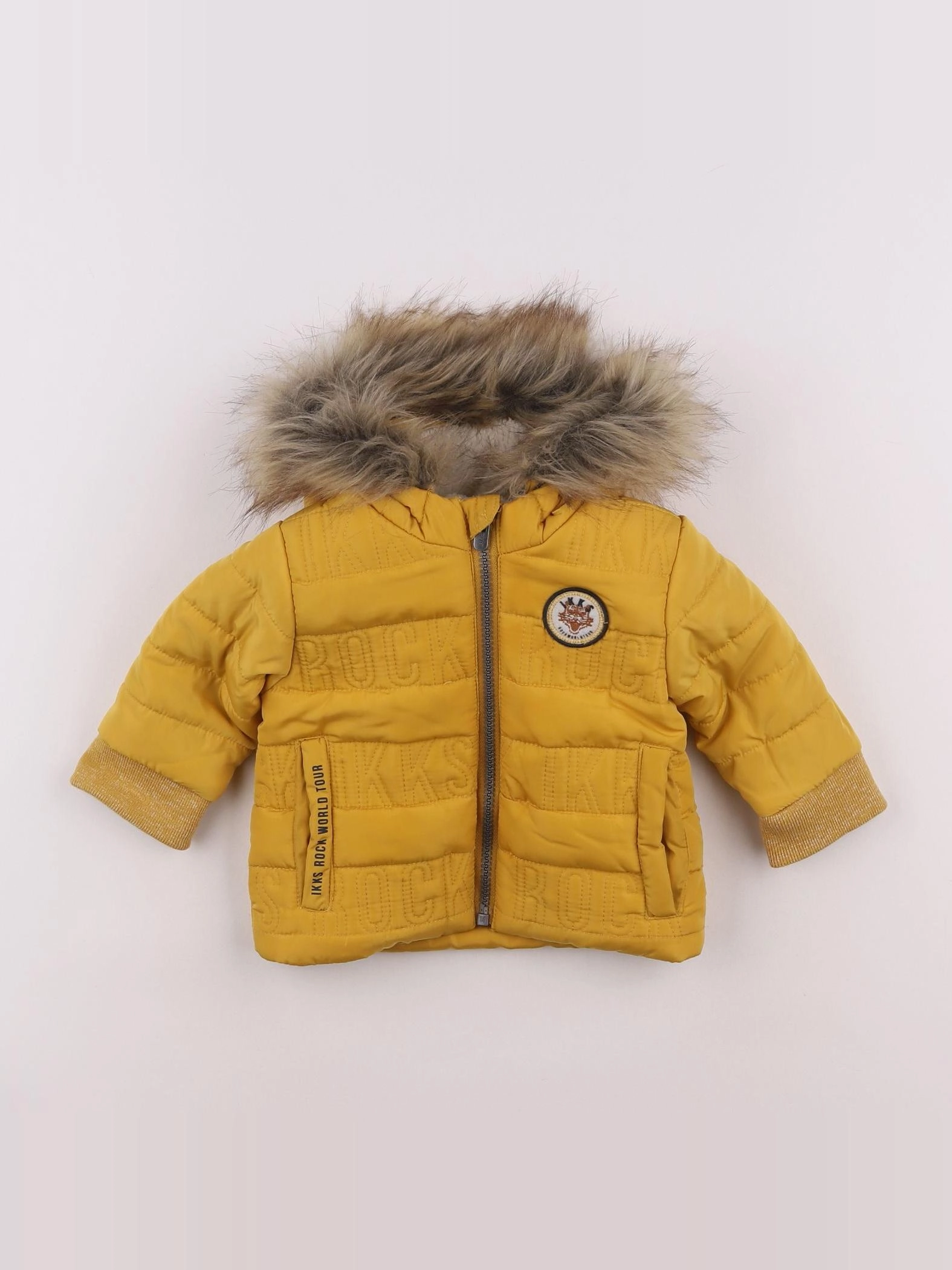 IKKS - doudoune jaune - 6 mois