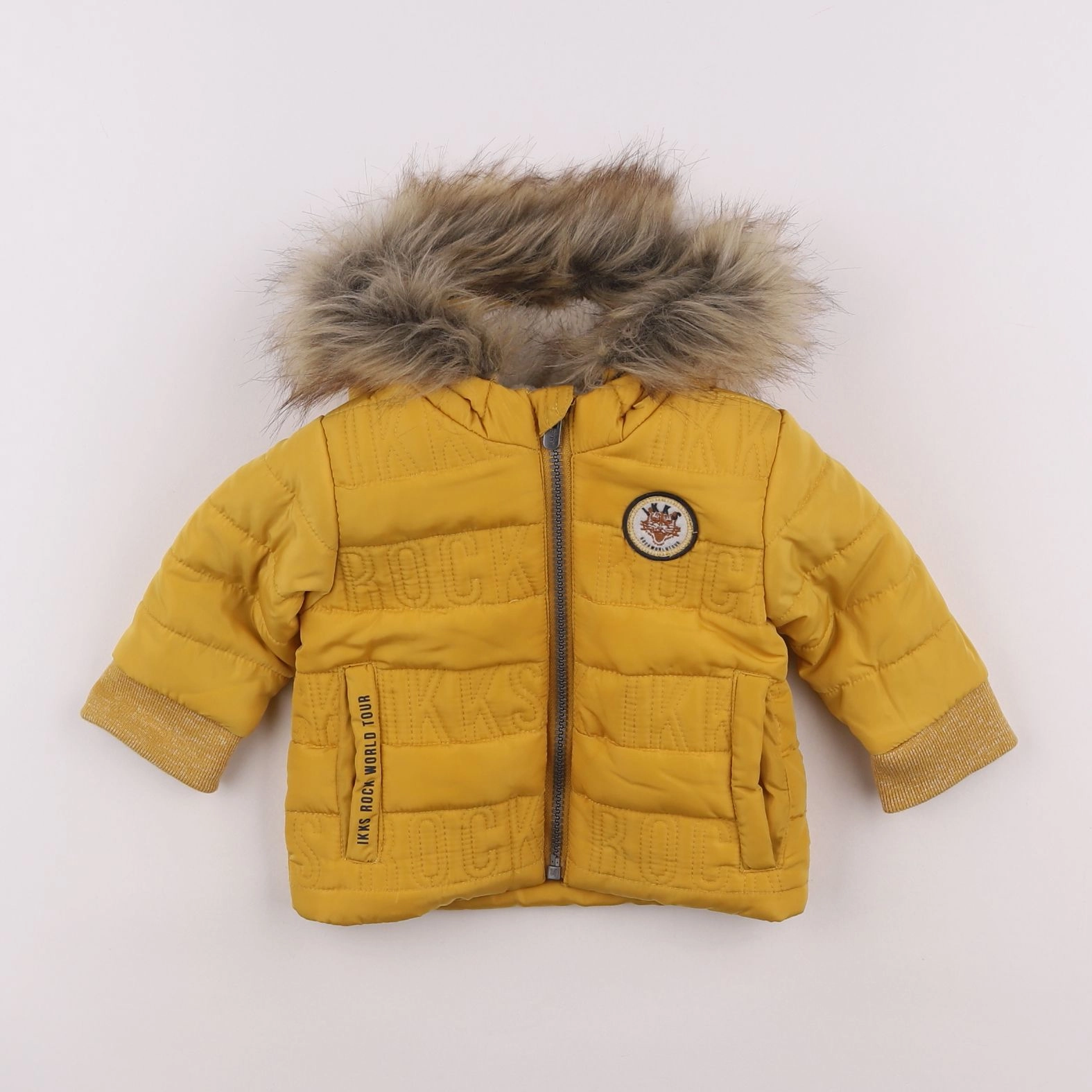 IKKS - doudoune jaune - 6 mois
