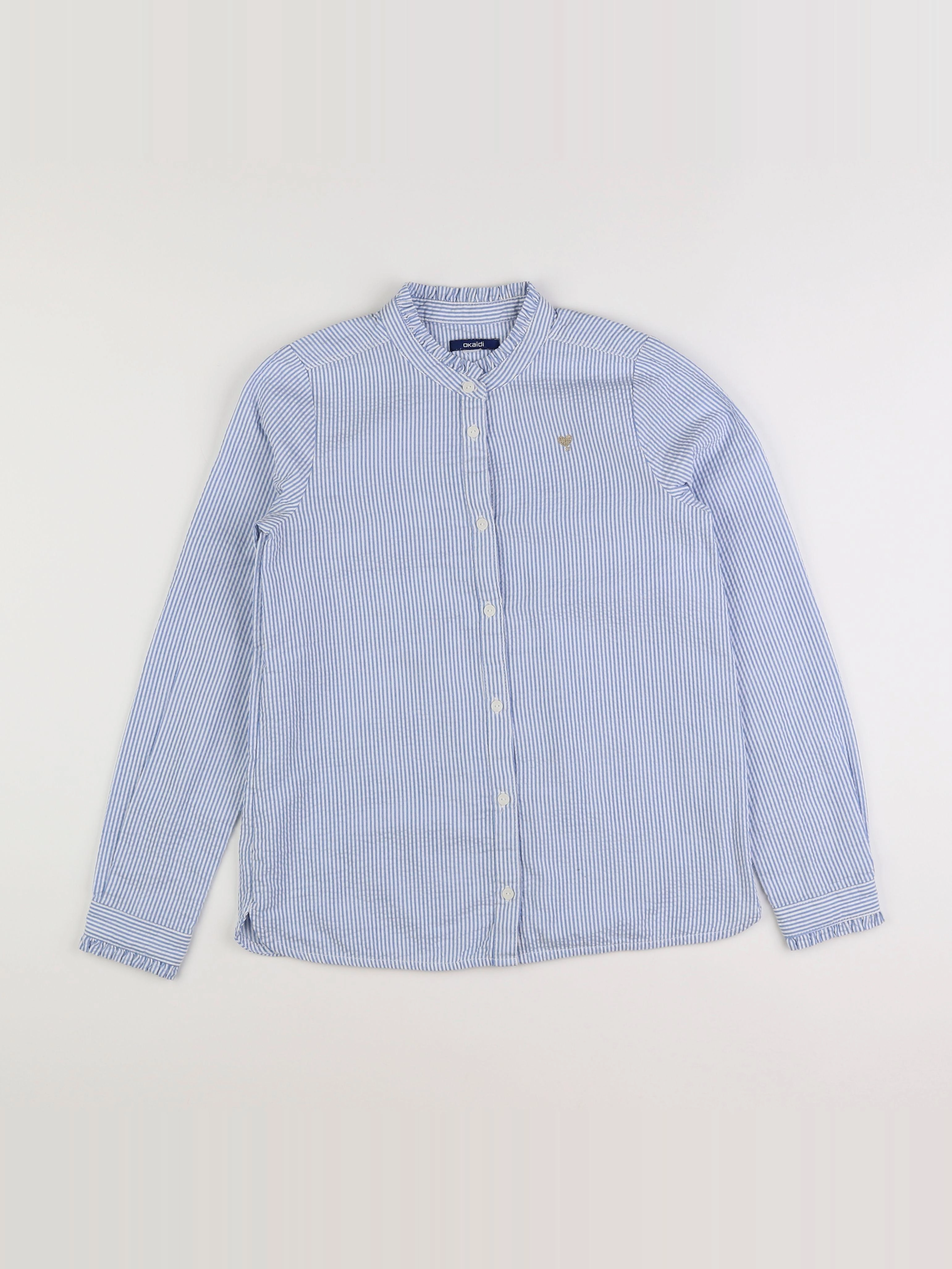 Okaidi - chemise bleu - 10 ans