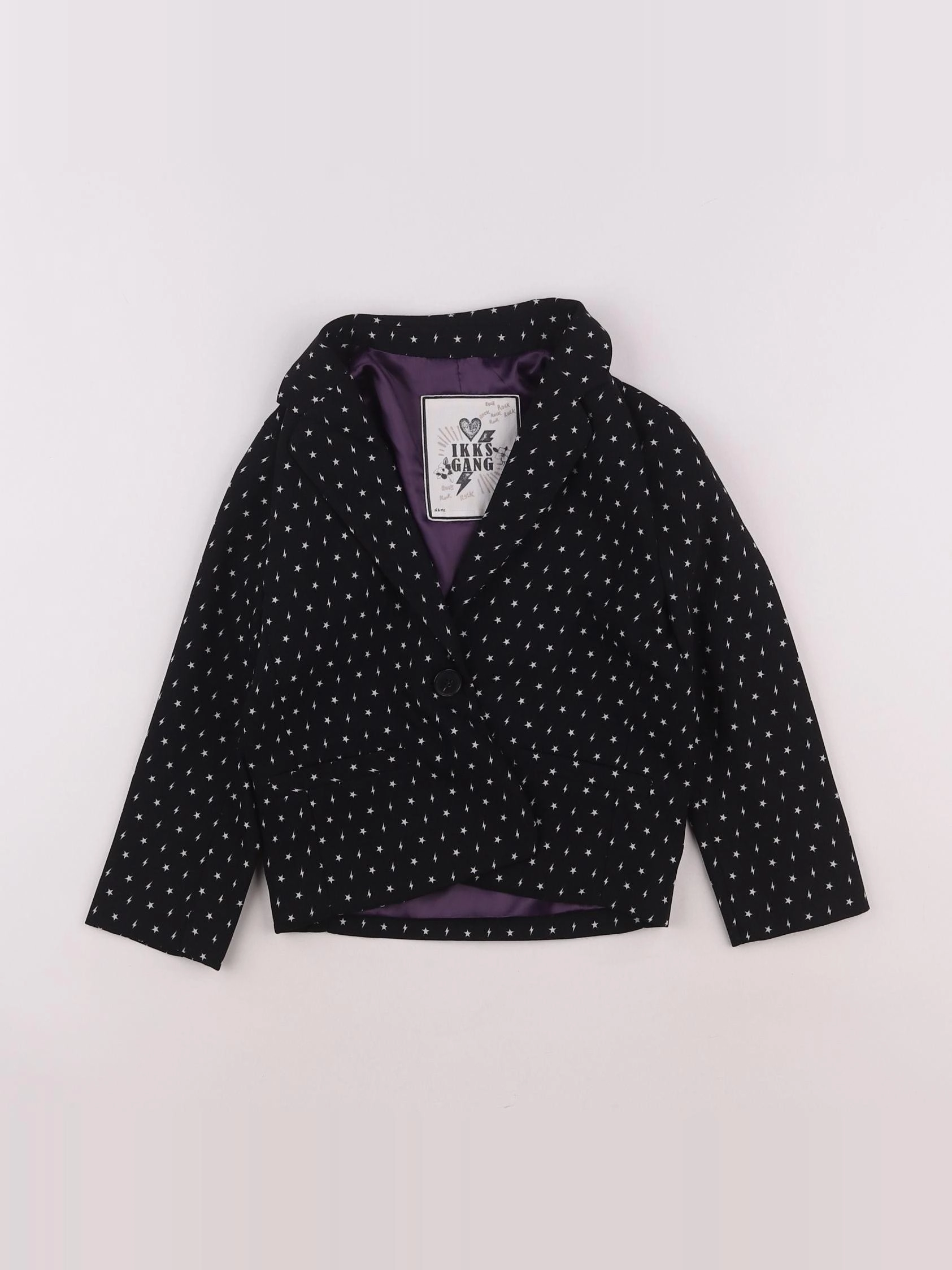 IKKS - veste noir - 5/6 ans