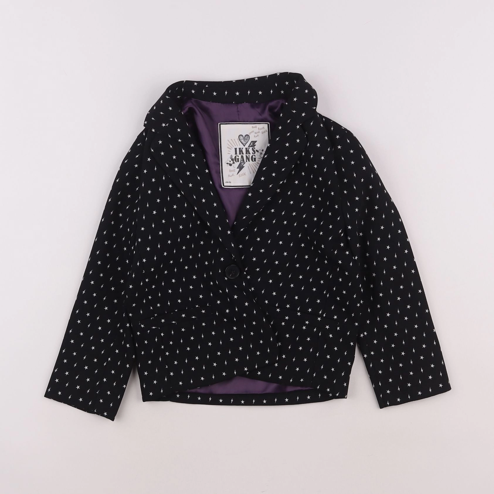 IKKS - veste noir - 5/6 ans