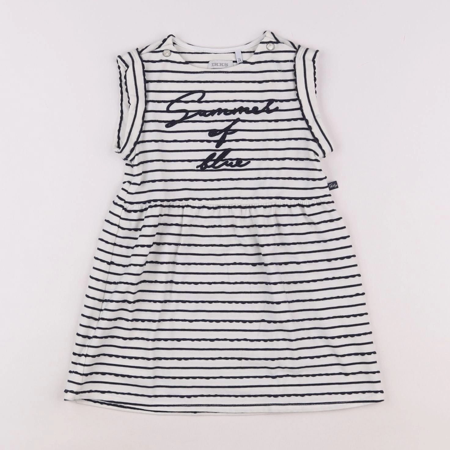 IKKS - robe bleu - 2 ans