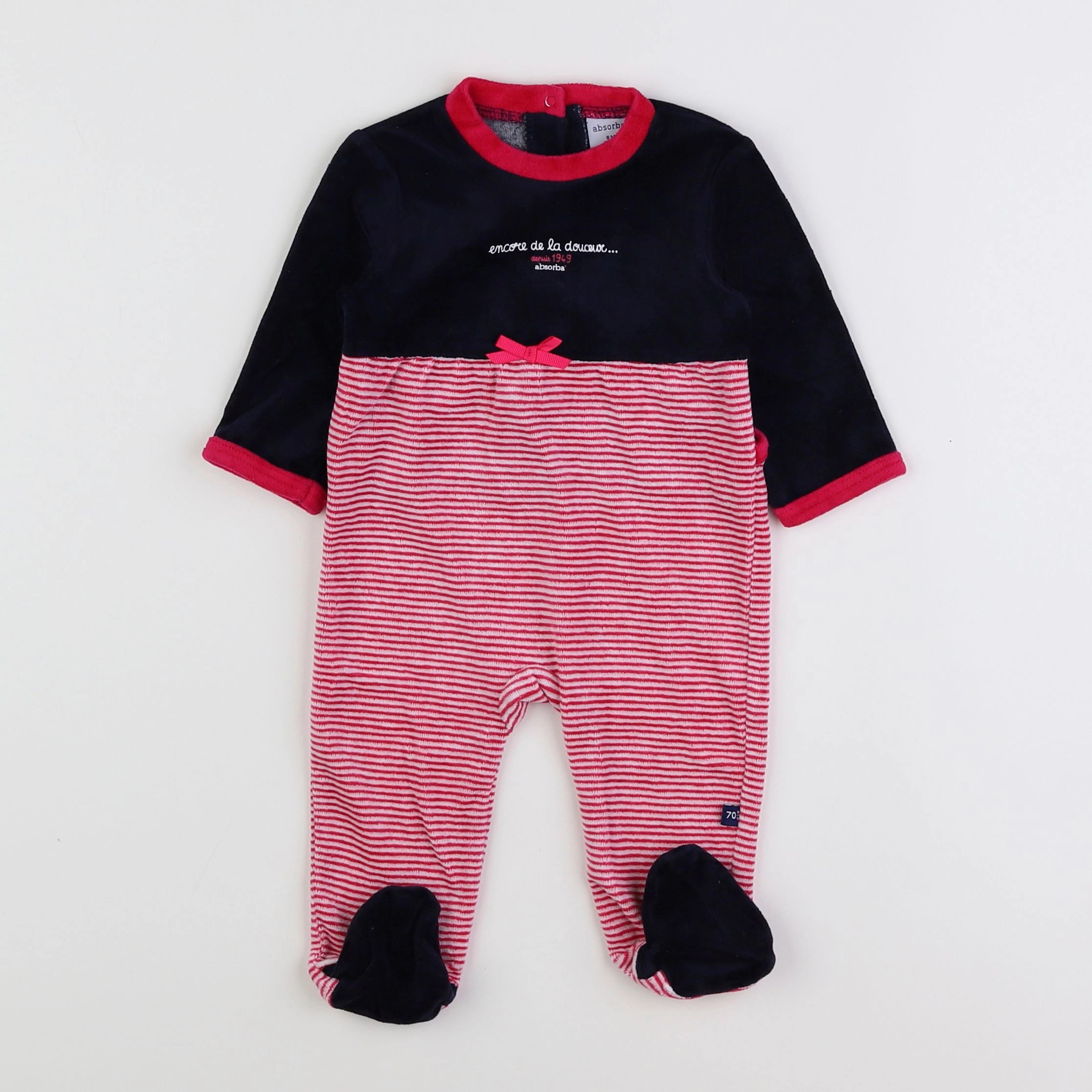 Absorba - pyjama velours noir - 6 mois