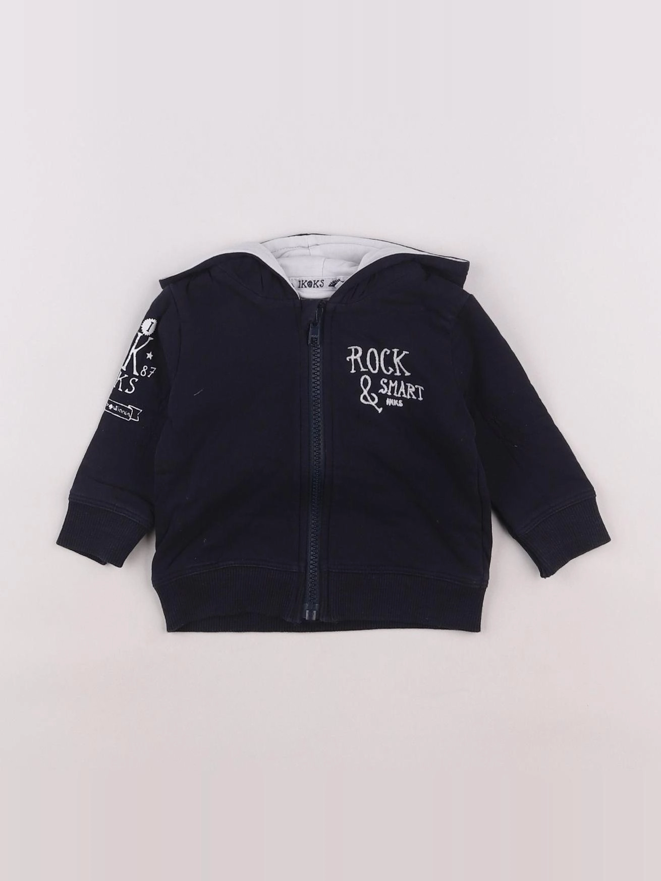 IKKS - sweat bleu - 6 mois