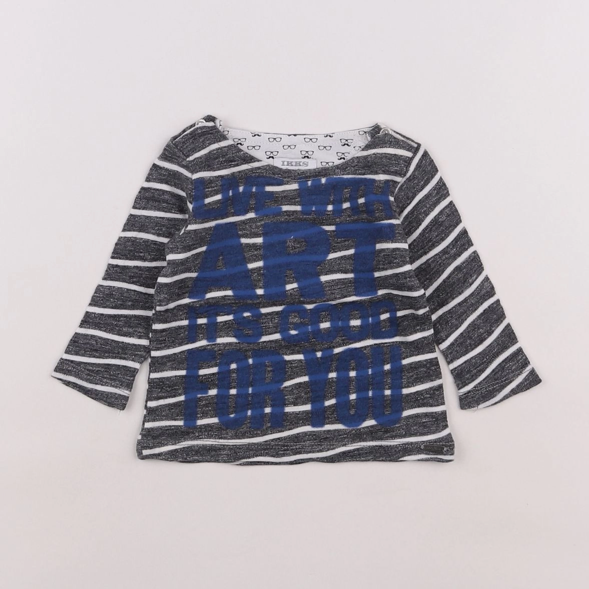 IKKS - tee-shirt bleu - 3 mois
