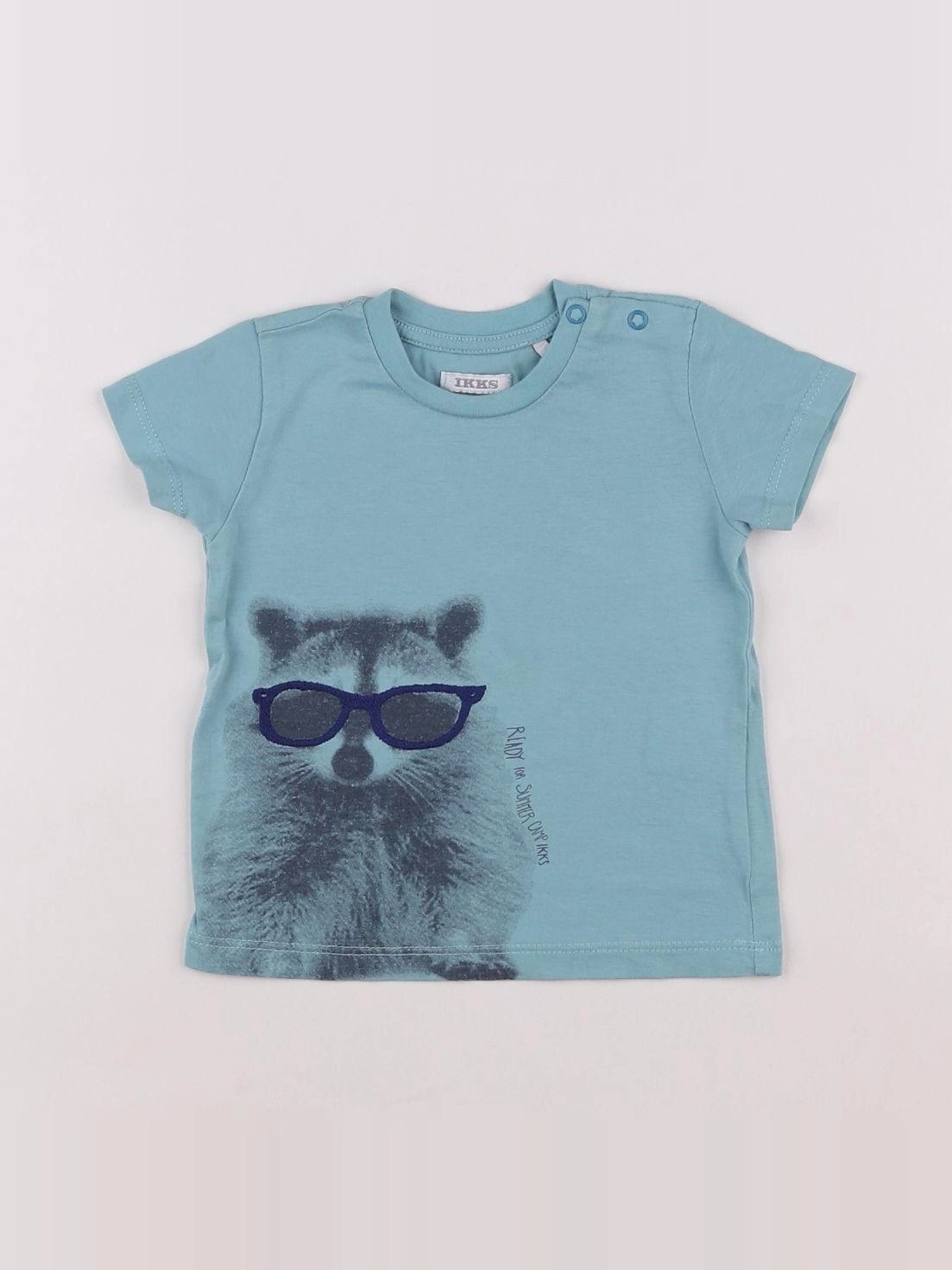 IKKS - tee-shirt bleu - 6 mois