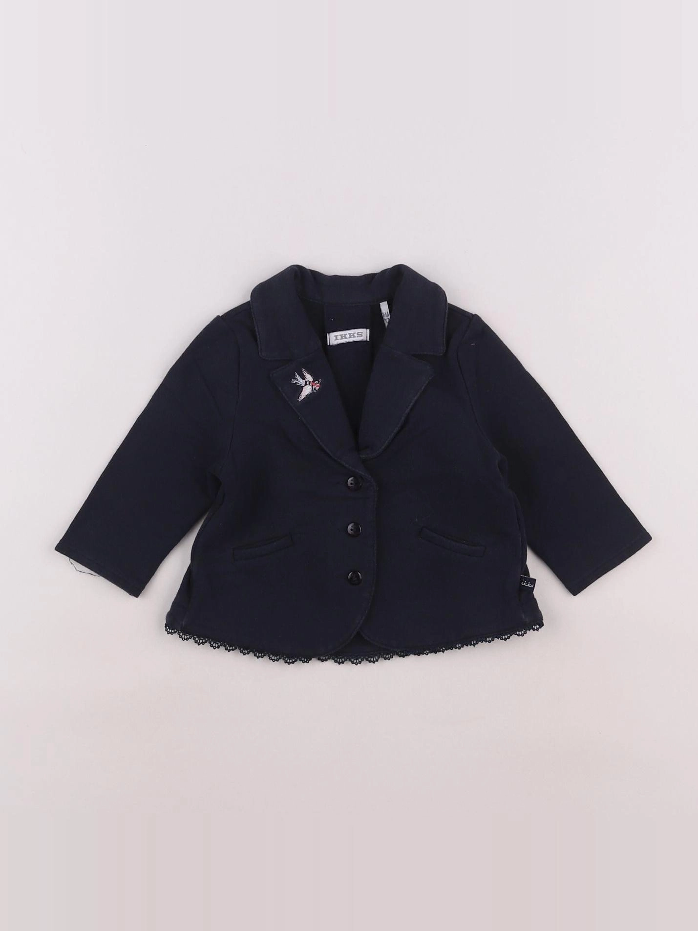 IKKS - sweat bleu - 6 mois
