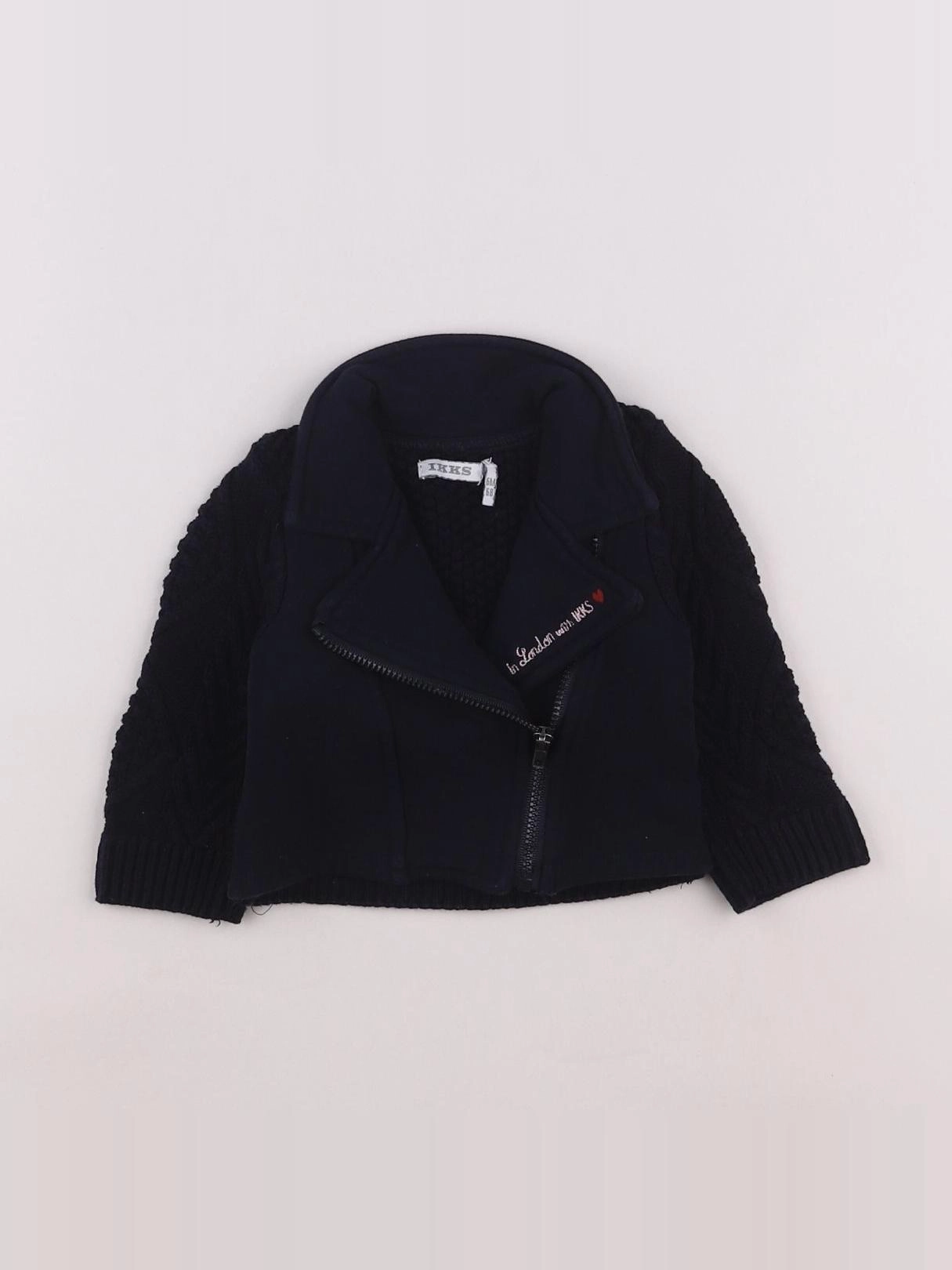 IKKS - sweat bleu - 6 mois