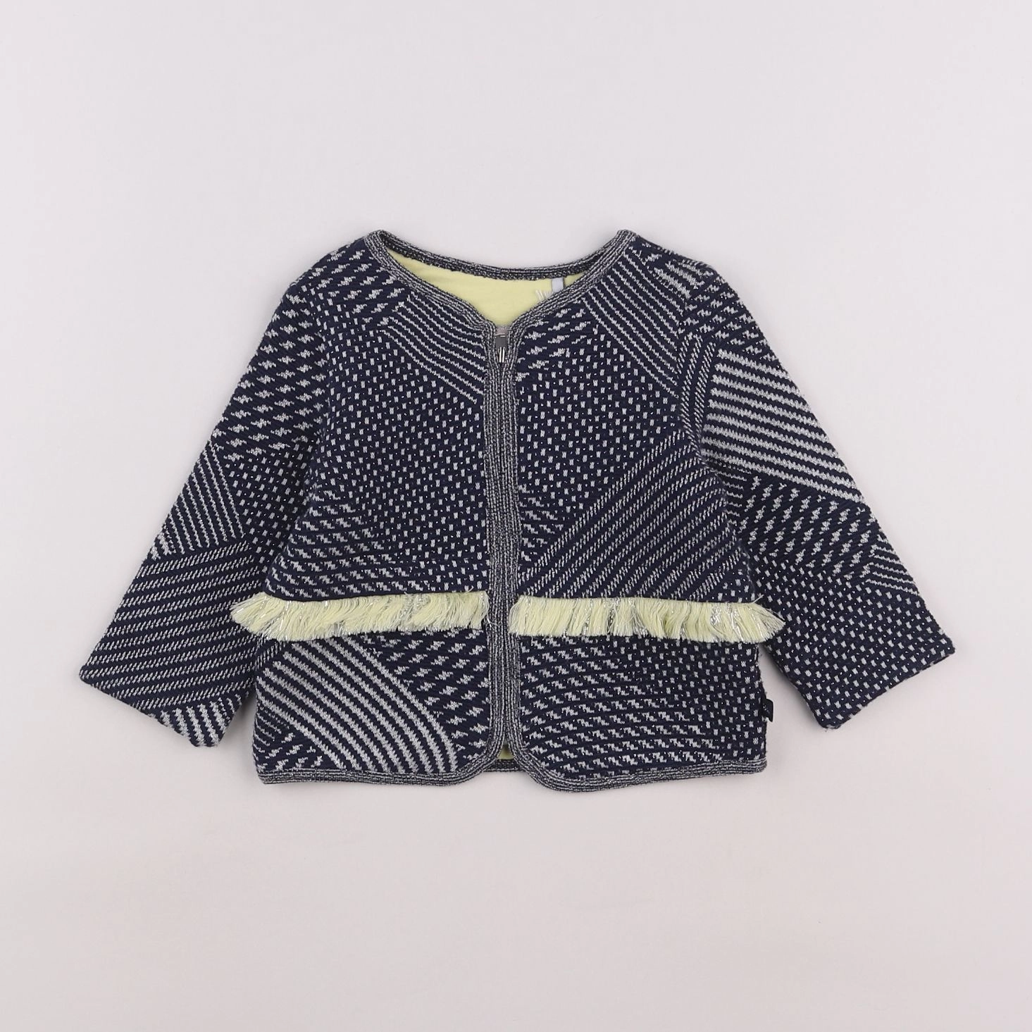 IKKS - gilet bleu - 12 mois