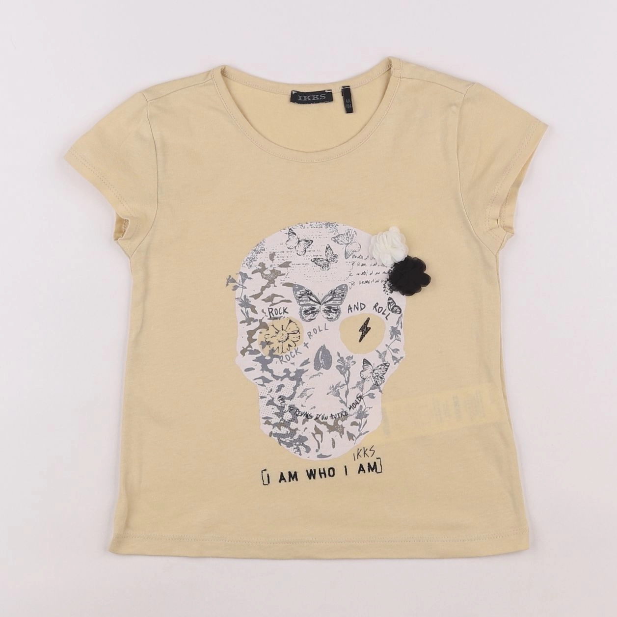 IKKS - tee-shirt jaune - 4 ans