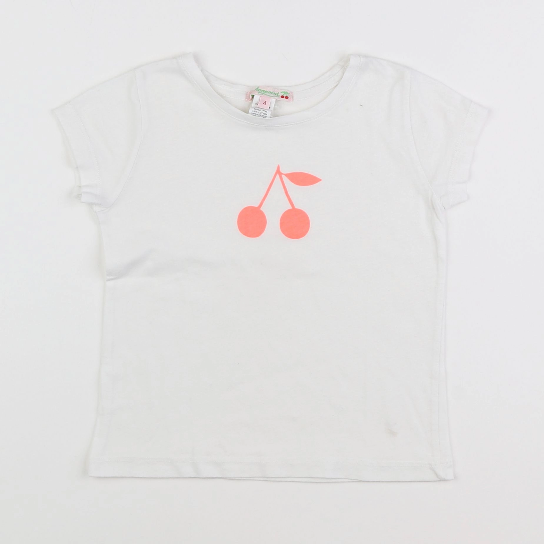 Bonpoint - tee-shirt blanc - 4 ans