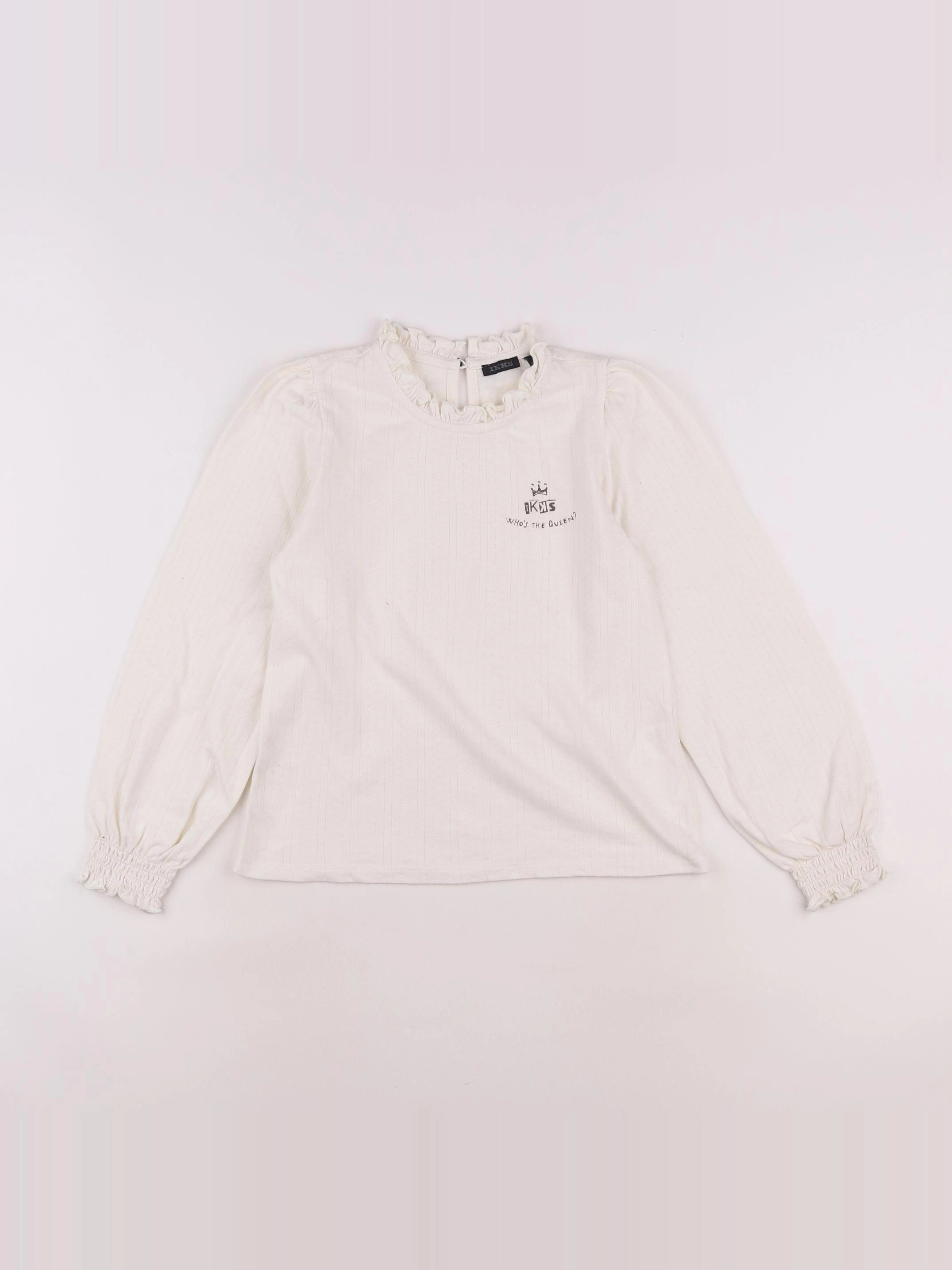 IKKS - tee-shirt beige - 8 ans