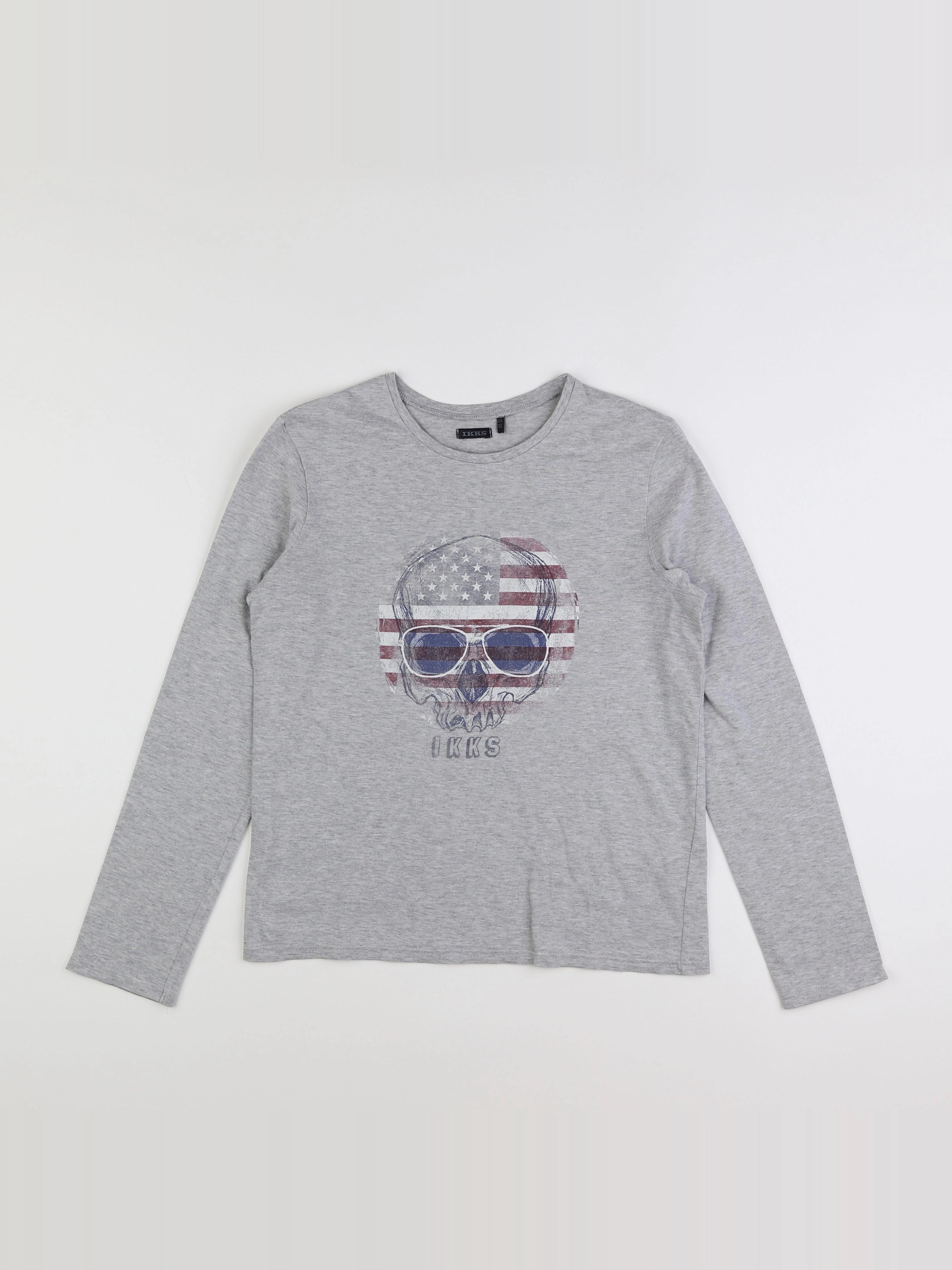 IKKS - tee-shirt gris - 12 ans