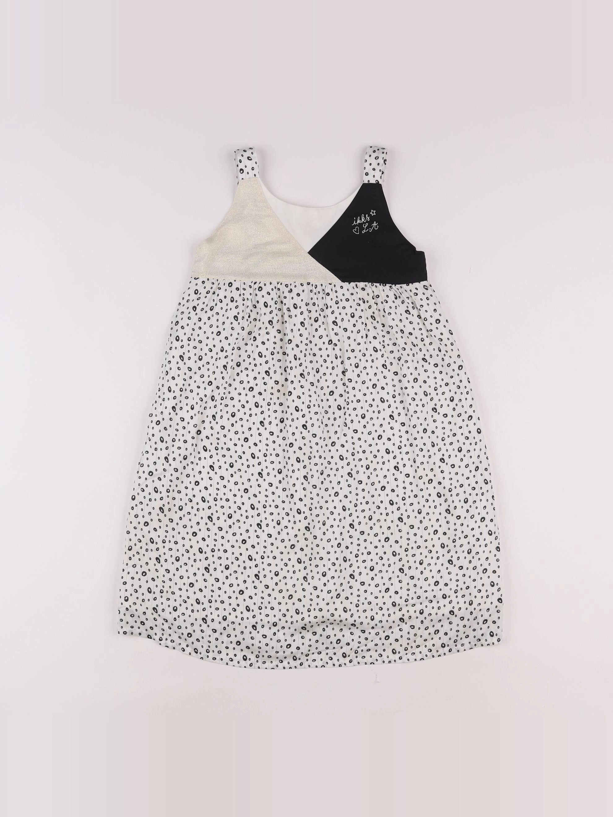 IKKS - robe blanc - 8 ans