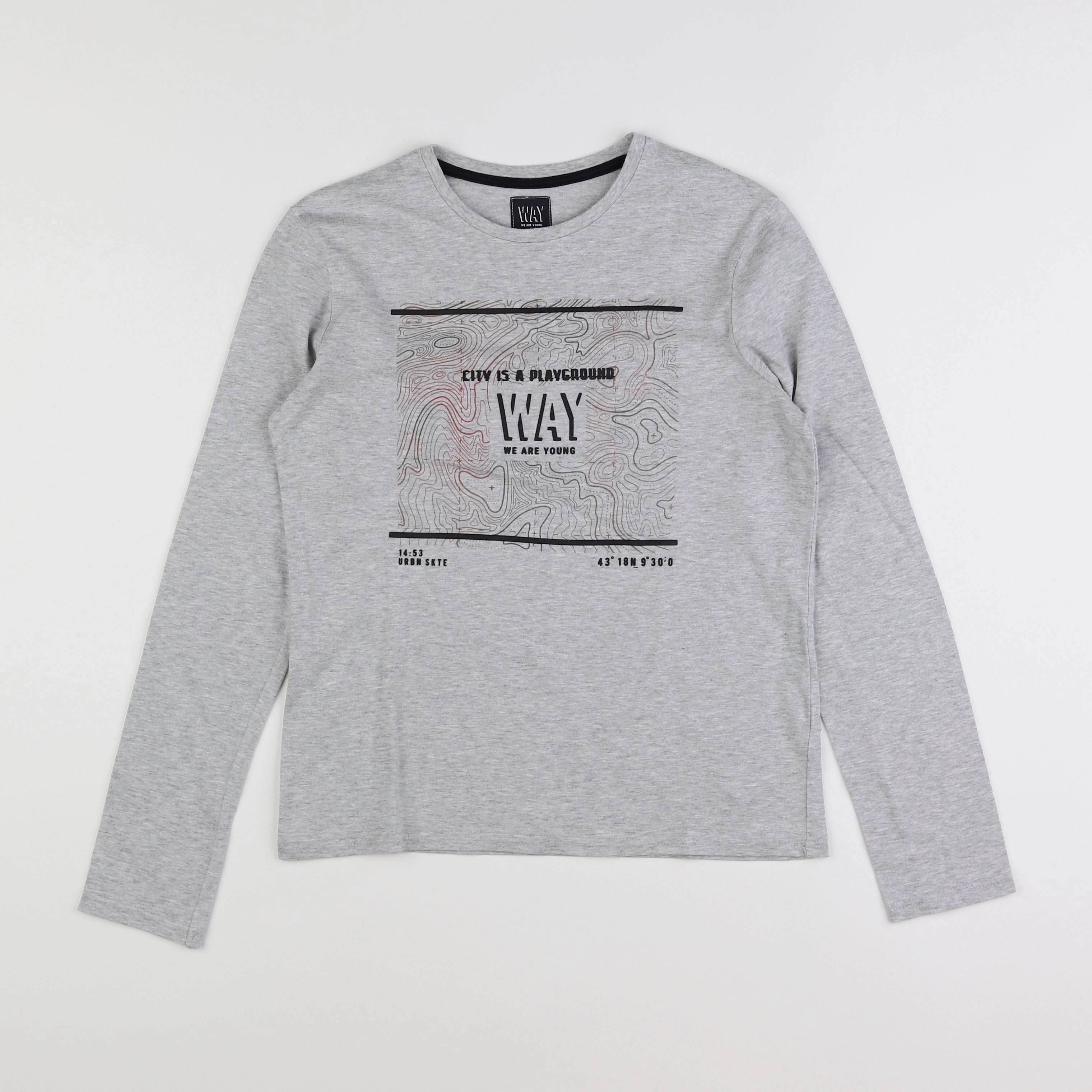 IKKS - tee-shirt gris - 12 ans