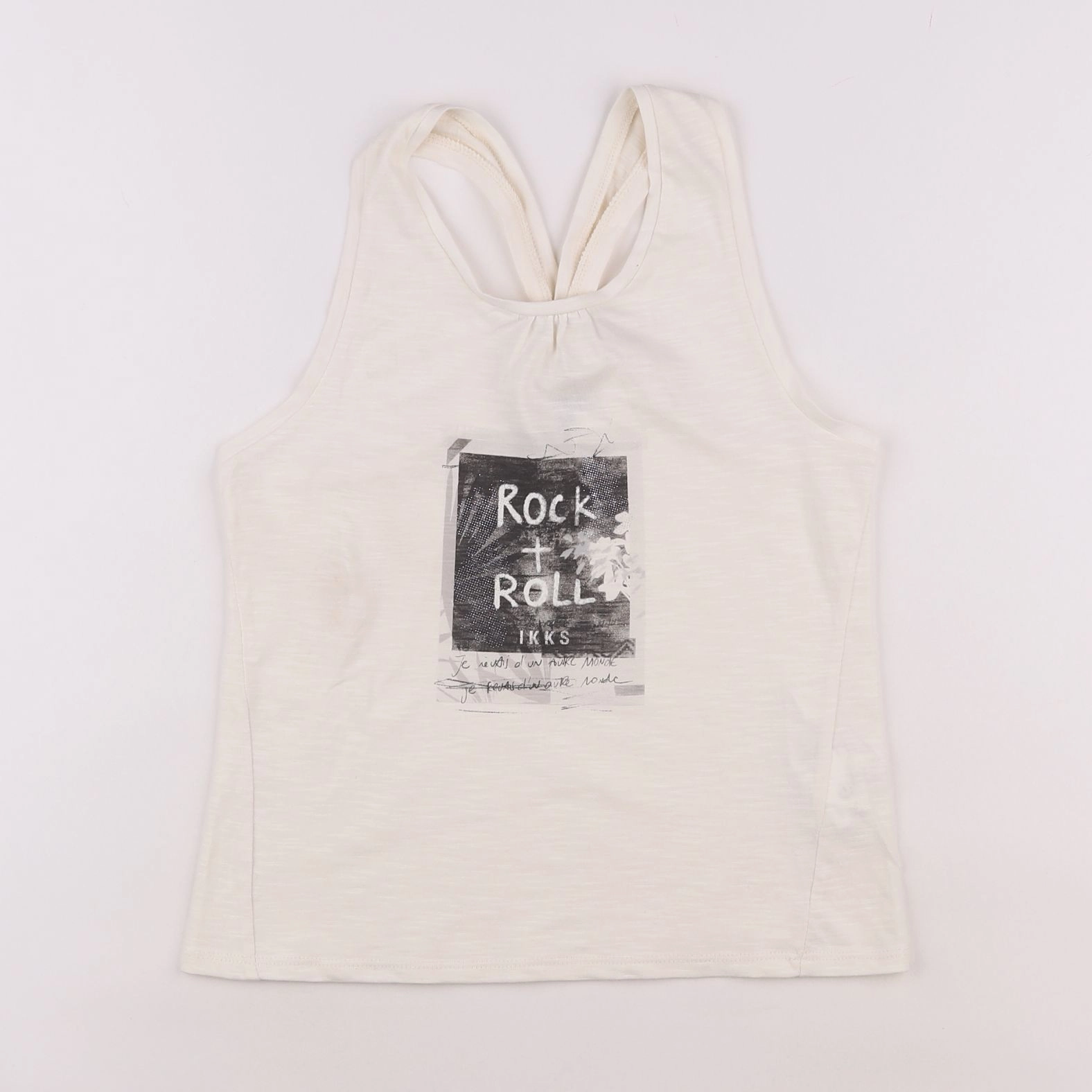 IKKS - débardeur beige - 10 ans