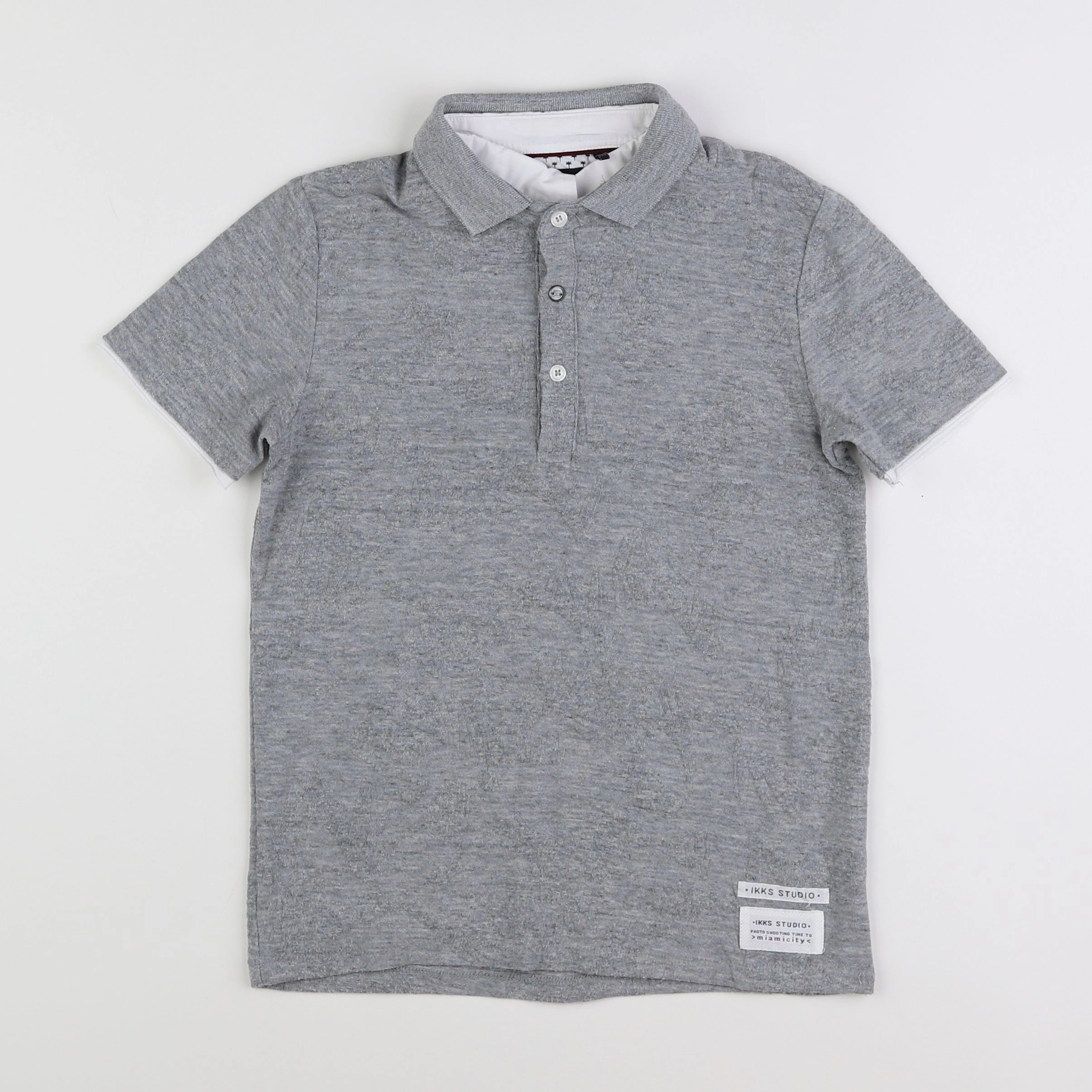 IKKS - polo gris - 8 ans