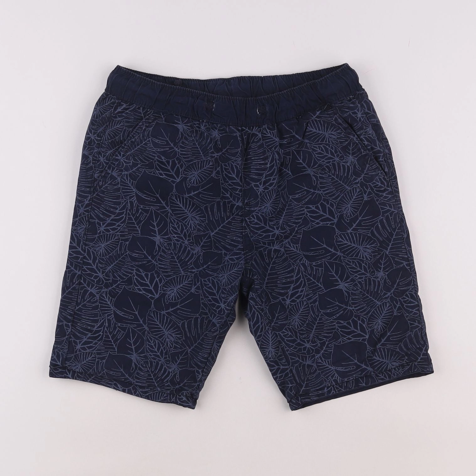 Vertbaudet - short réversible bleu - 10 ans