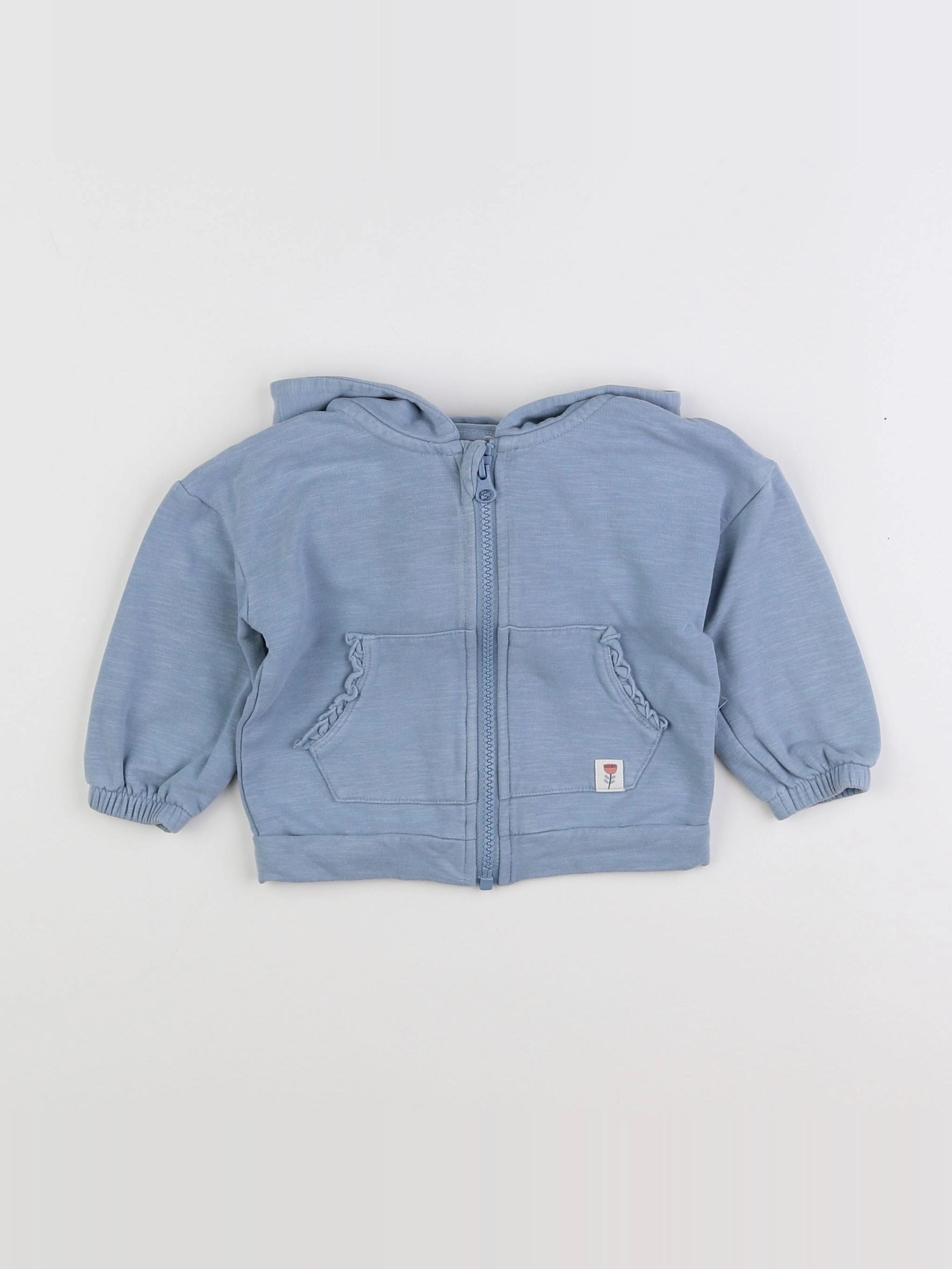 La Redoute - sweat bleu - 12 mois