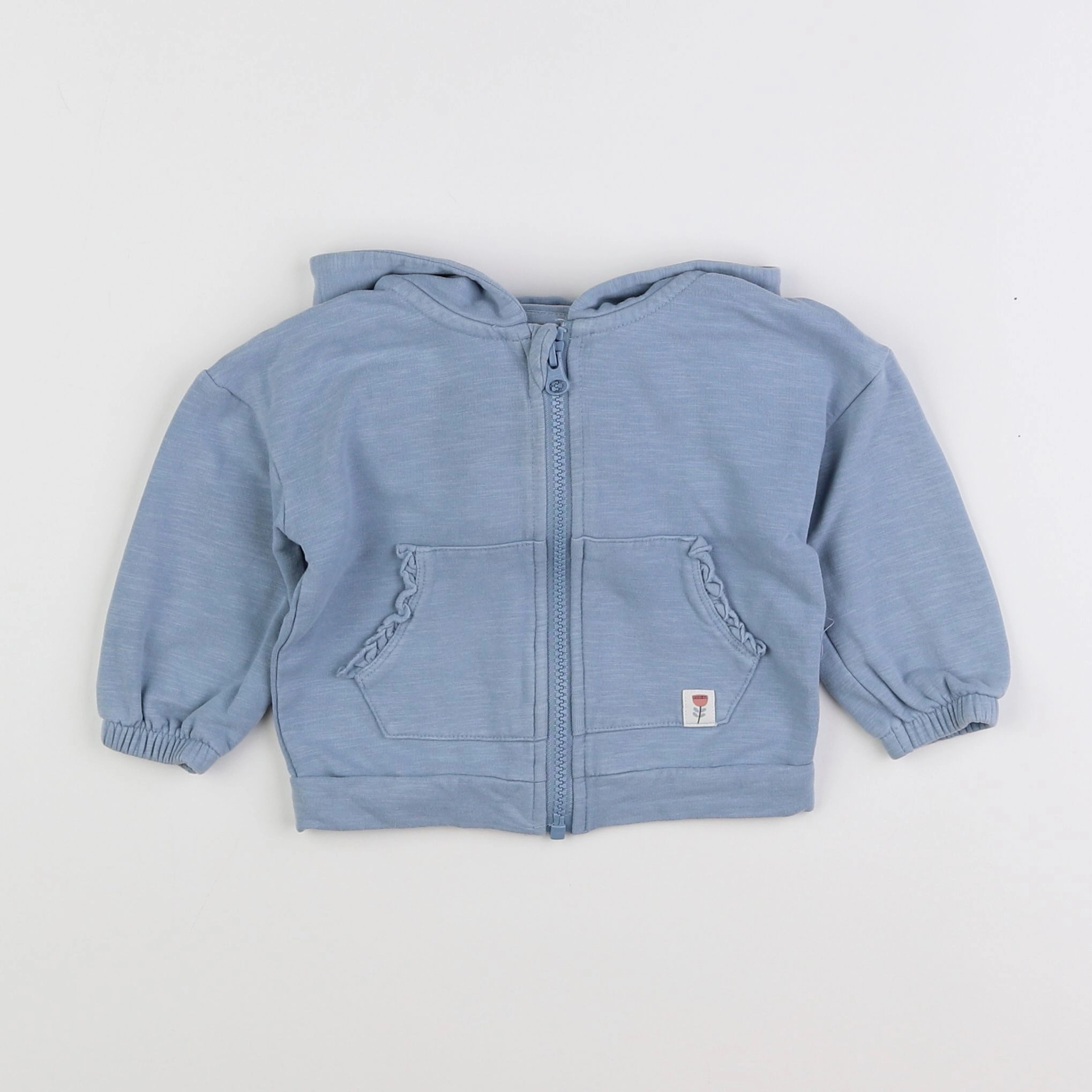 La Redoute - sweat bleu - 12 mois