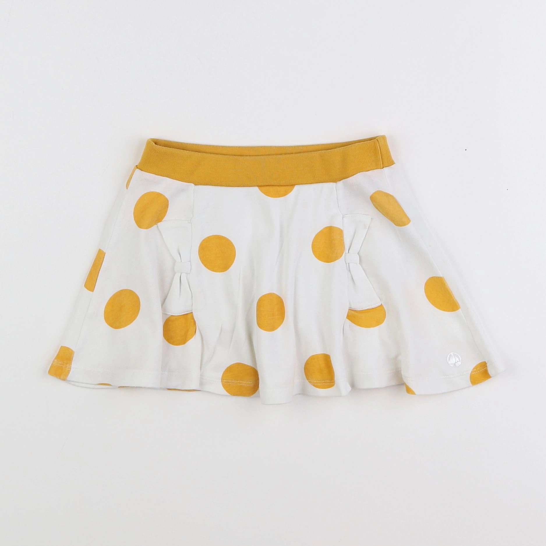 Petit Bateau - jupe blanc, jaune - 4 ans