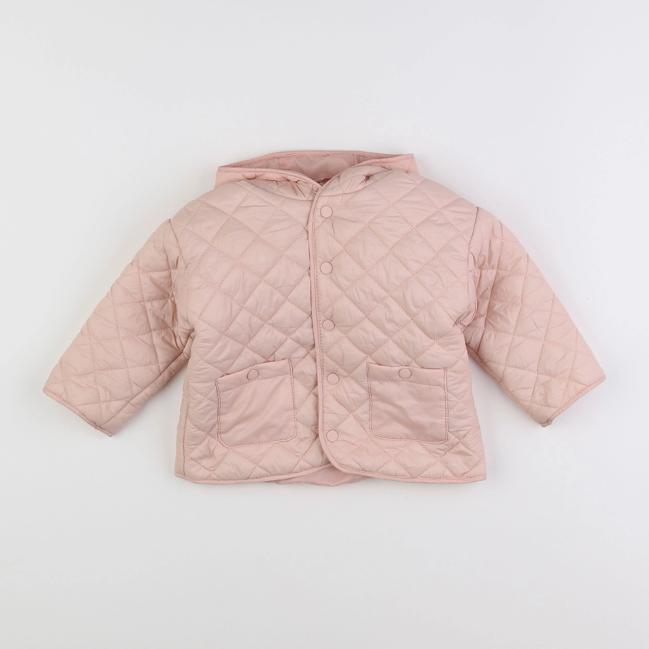 Vertbaudet - doudoune rose - 18 mois