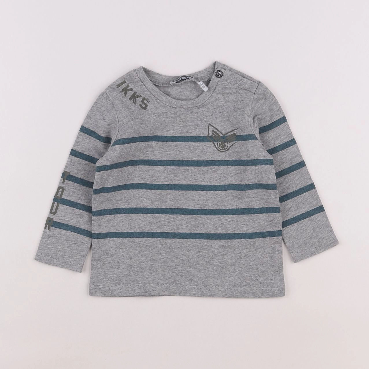 IKKS - tee-shirt gris - 6 mois